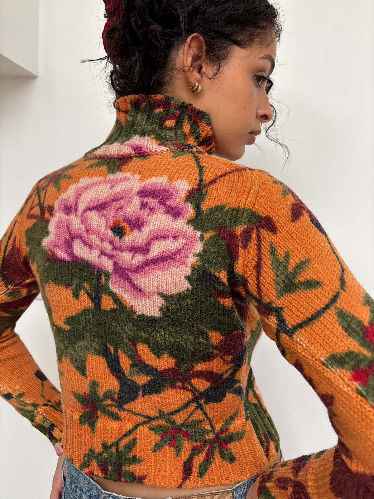 Kenzo Orange Floral Jumper