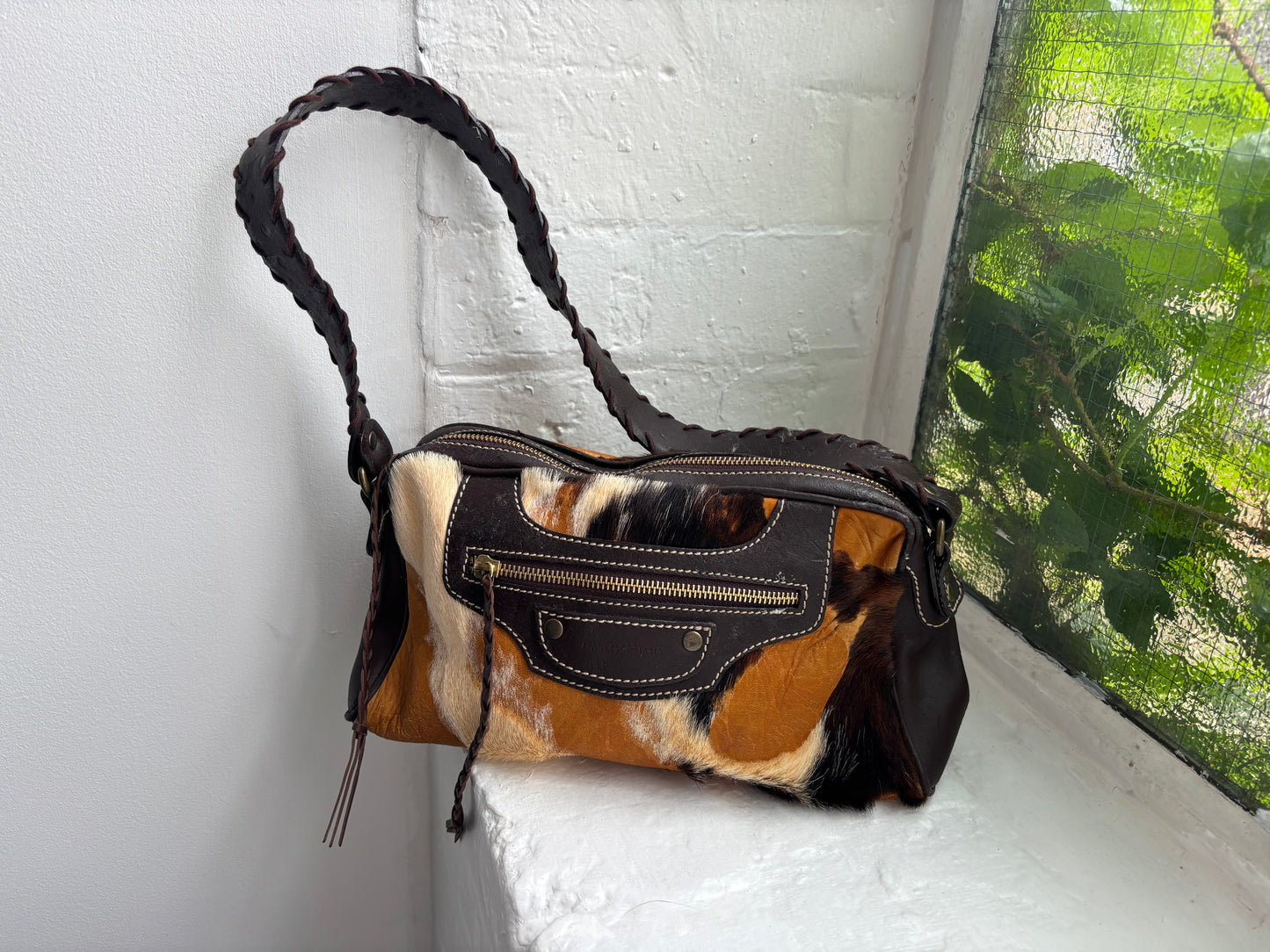 Francesco Biasia Cow Hide Bag