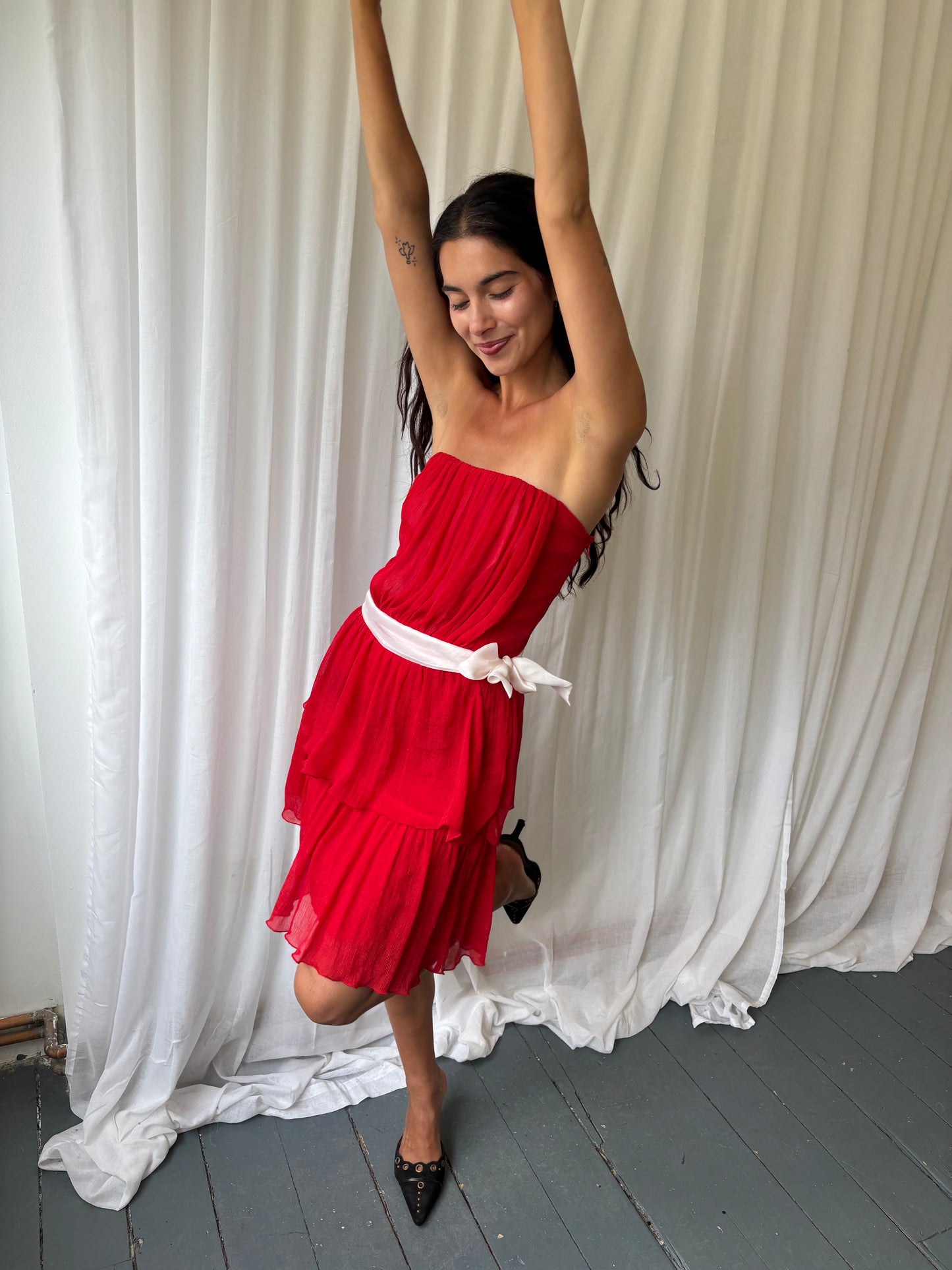 Rinascimento Red Strapless Dress