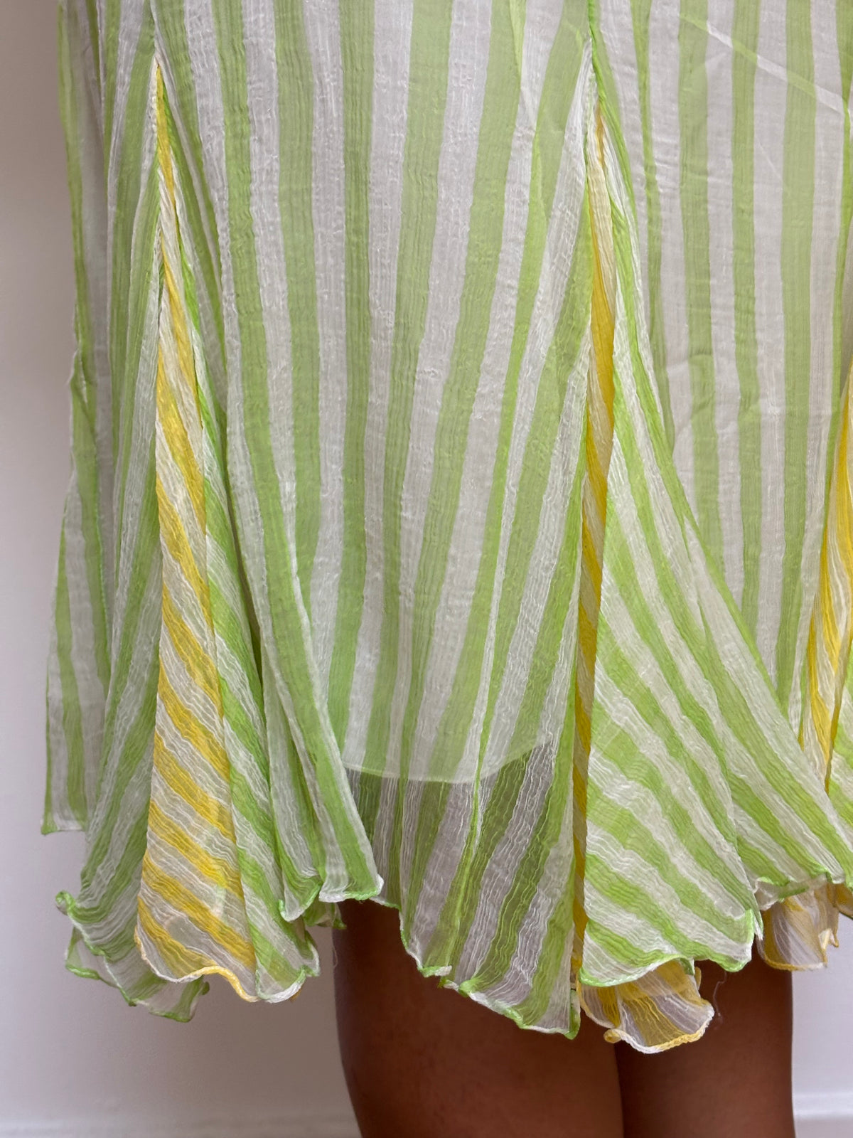 Ralph Lauren Stripe Silk Skirt