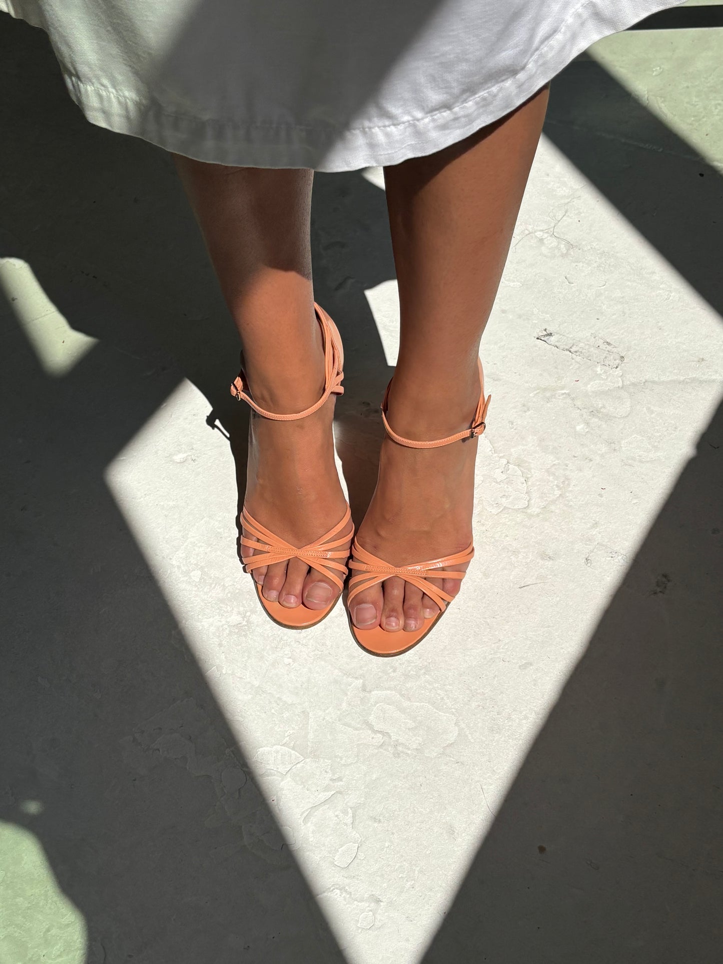 Marc Jacobs Peach Leather Wedges