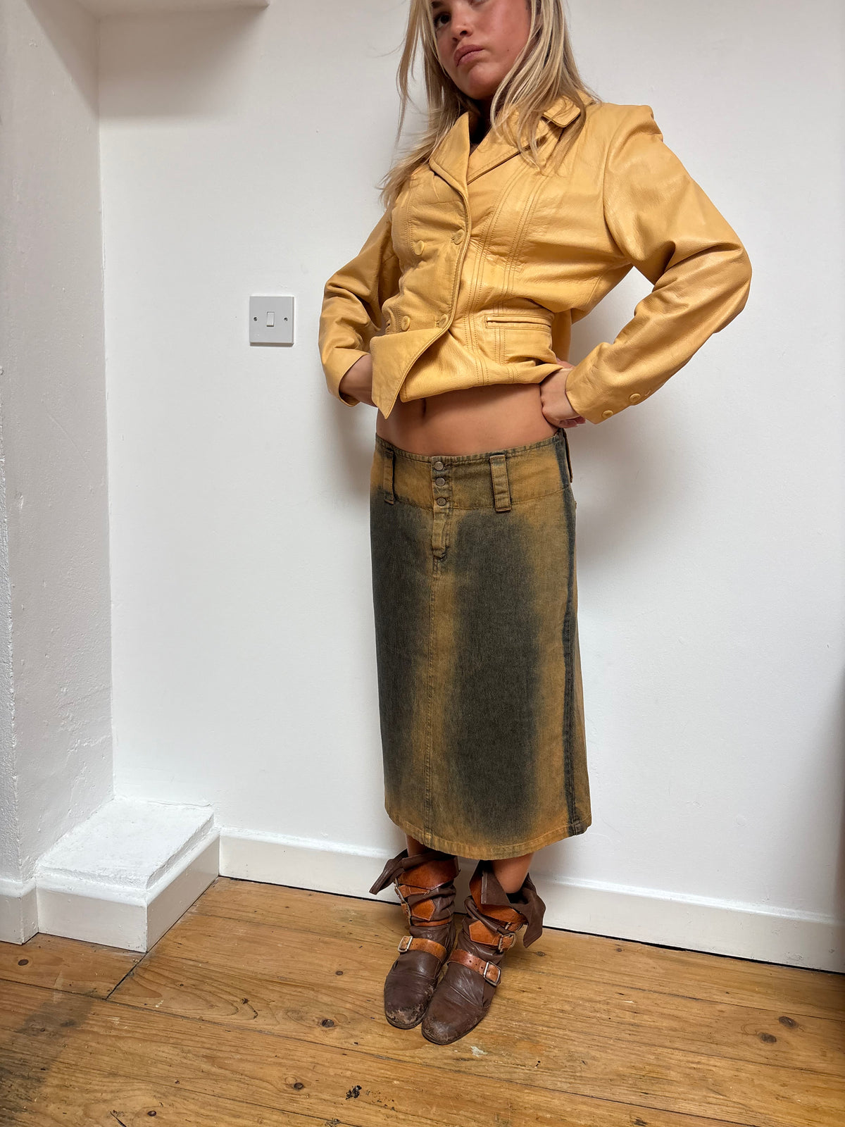 Agencia Denim Midi Skirt