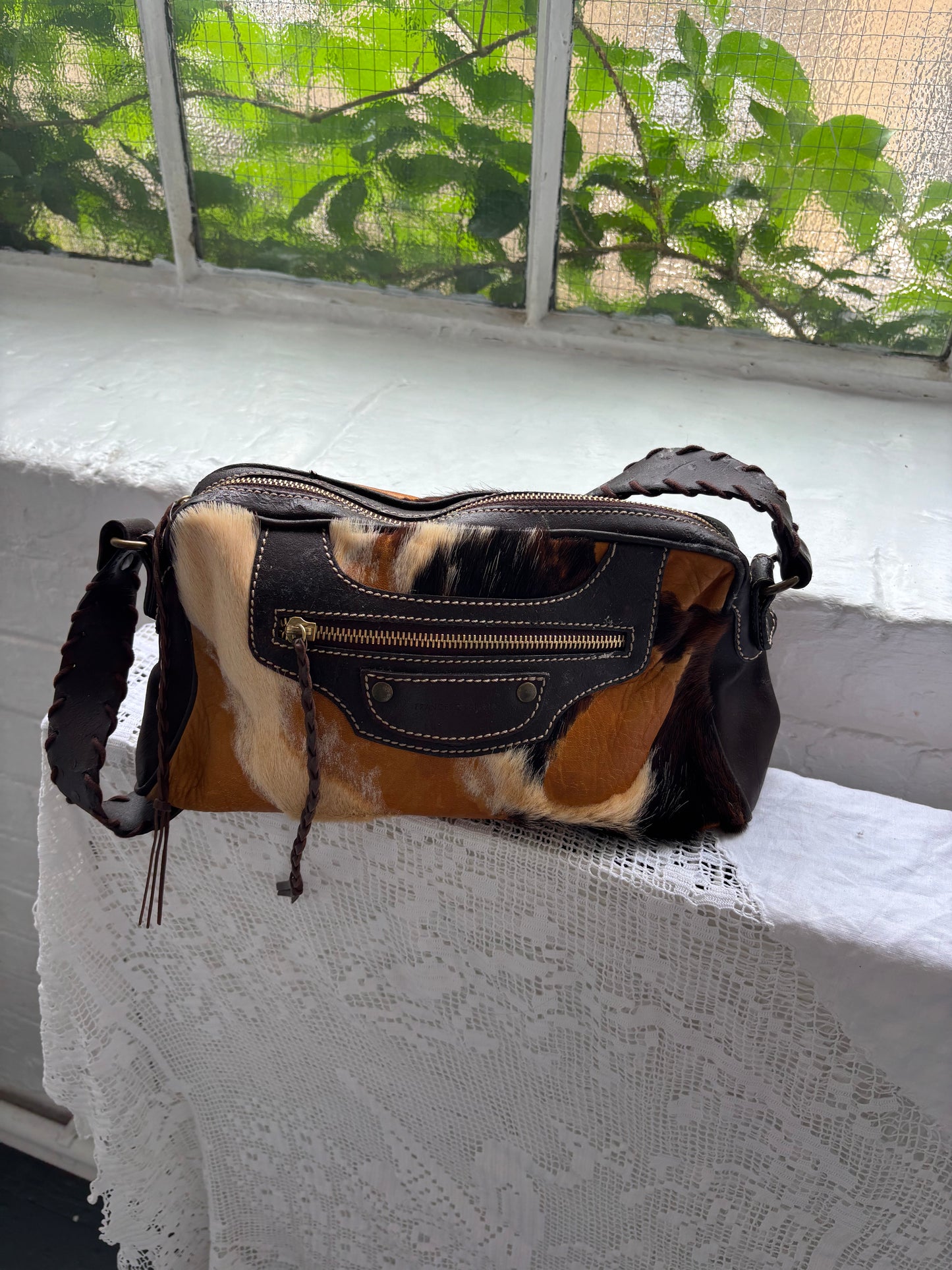Francesco Biasia Cow Hide Bag