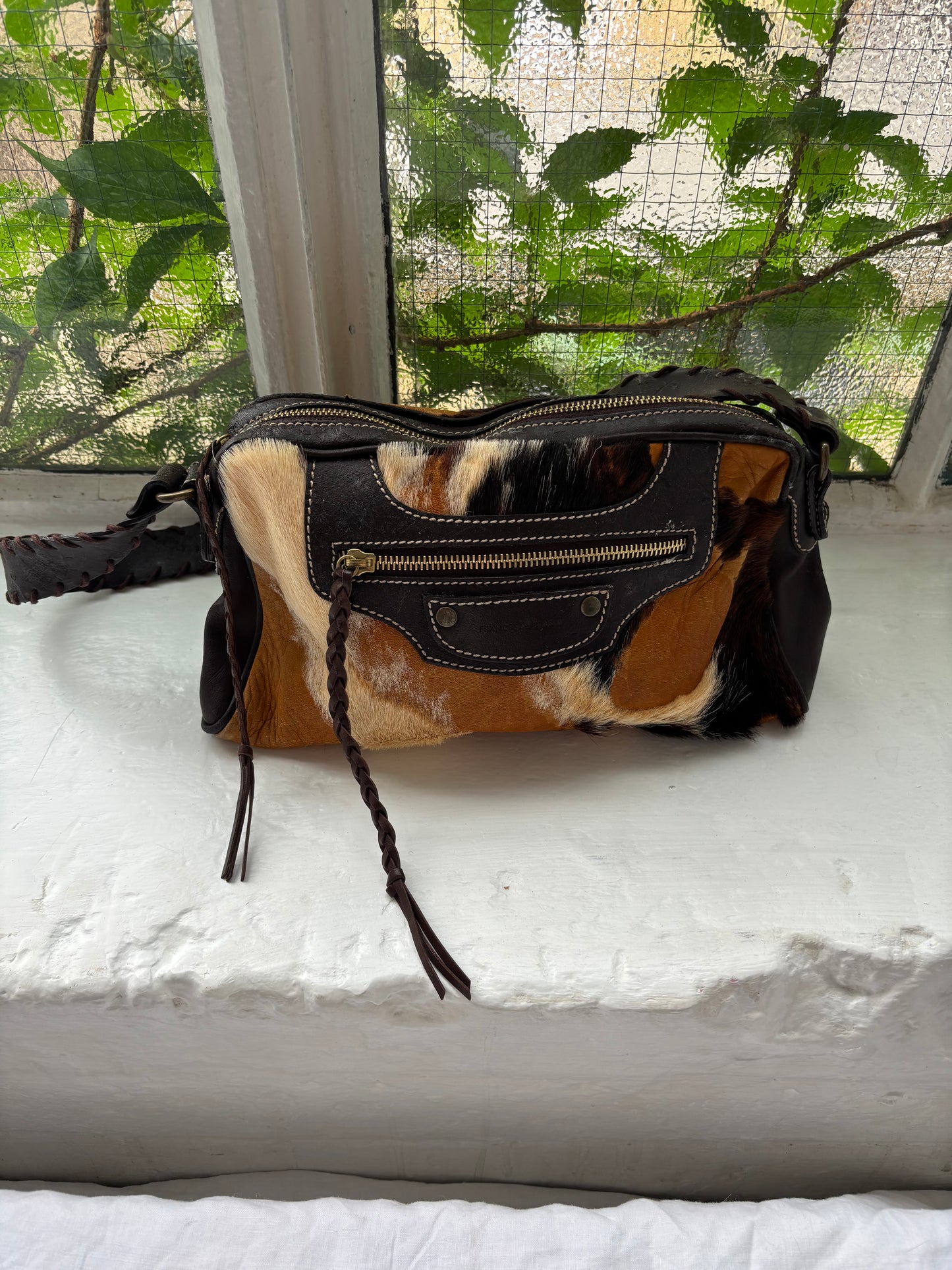 Francesco Biasia Cow Hide Bag
