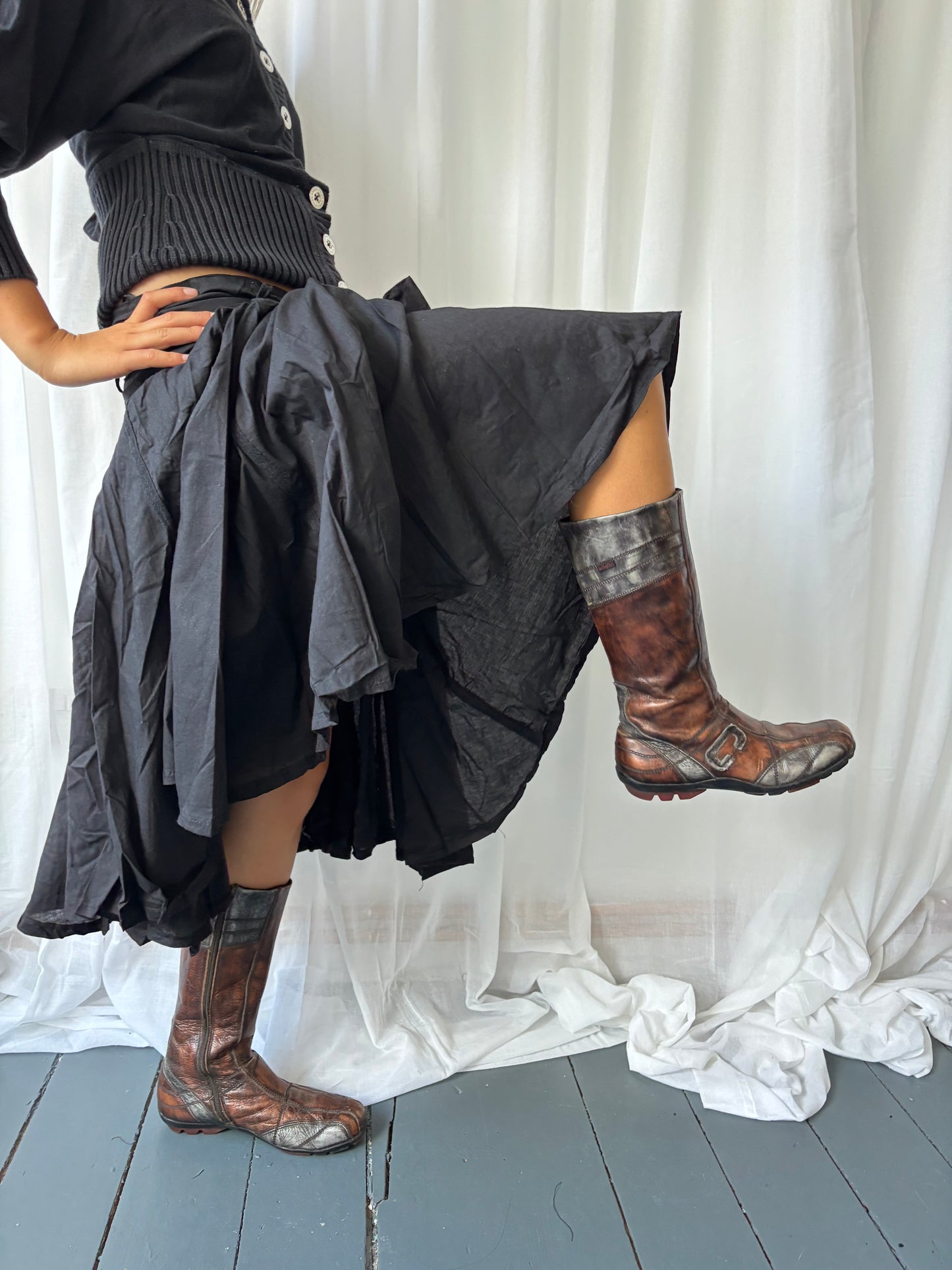 Callagilan Brown Metallic Boots