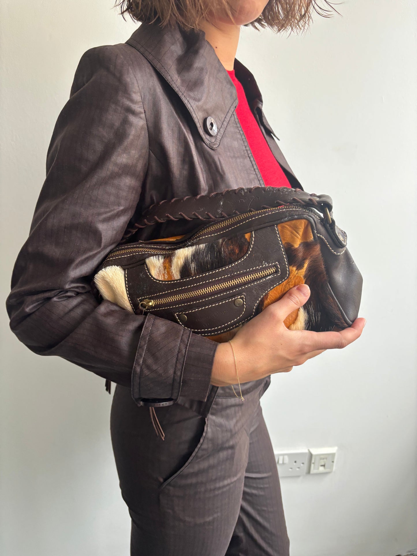 Francesco Biasia Cow Hide Bag