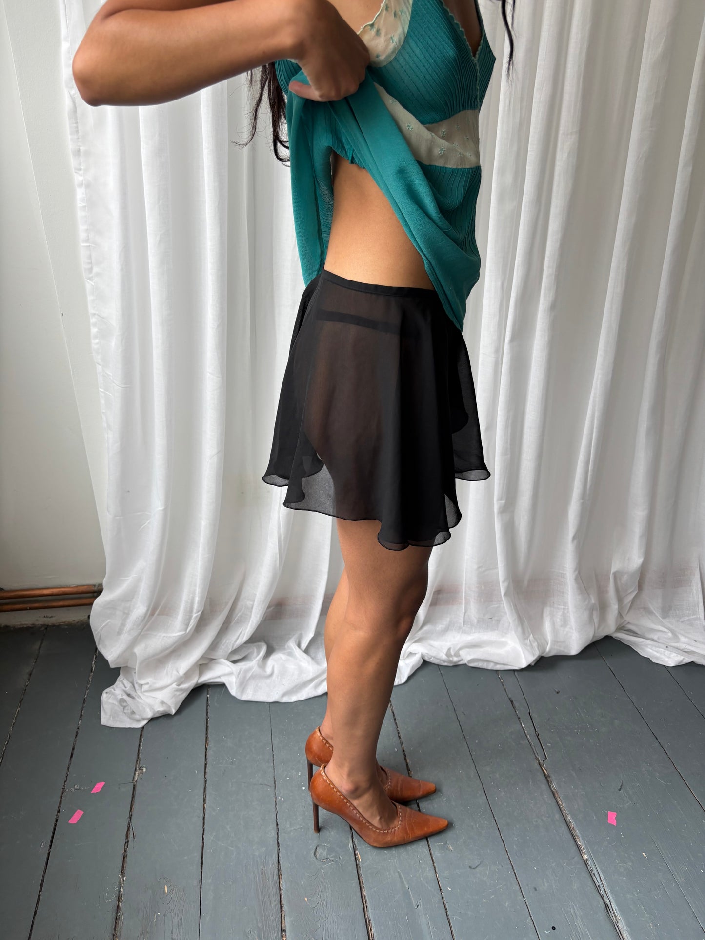 Black Ballet Wrap Skirt
