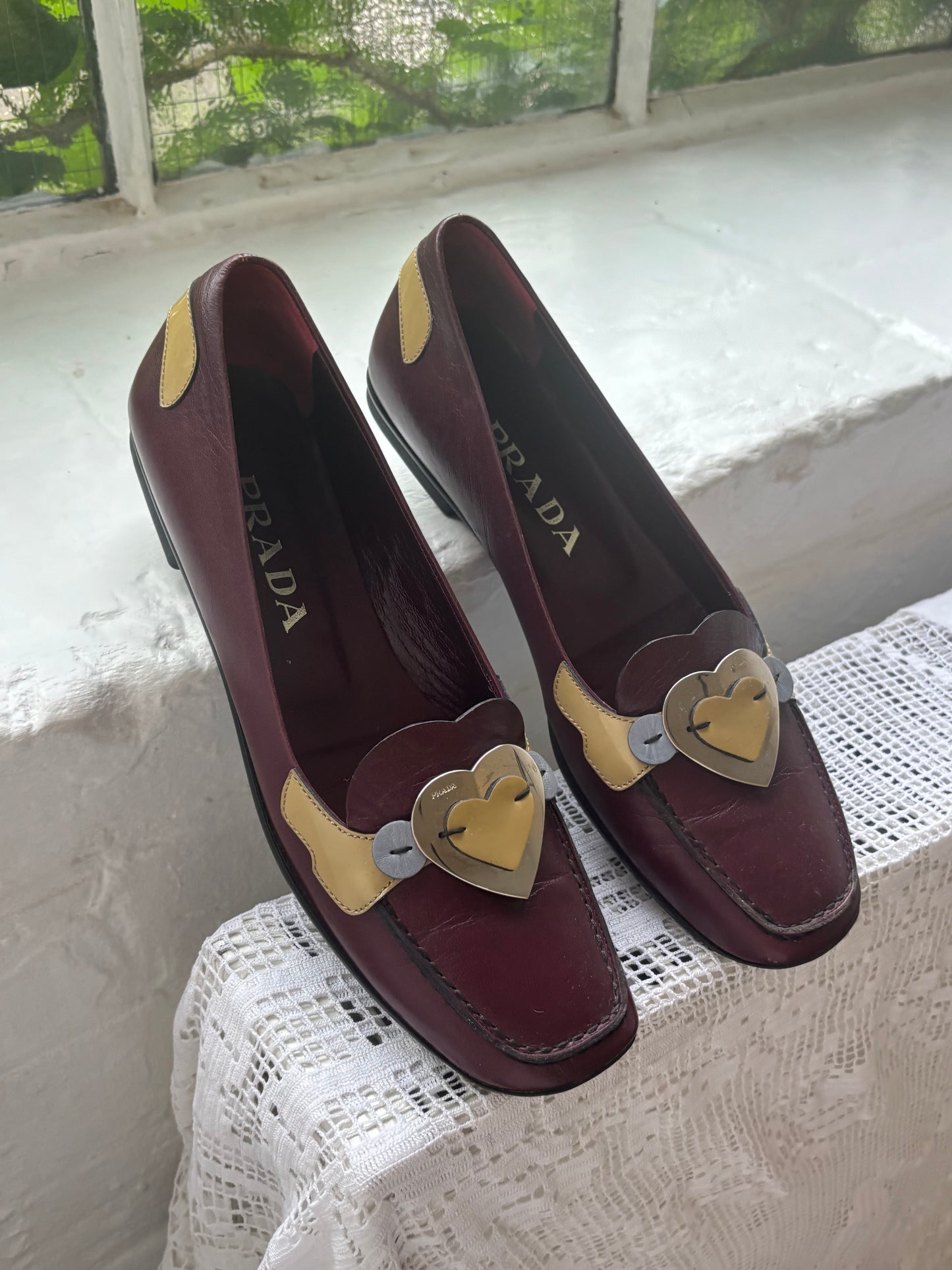 Prada 90s Heart Loafers