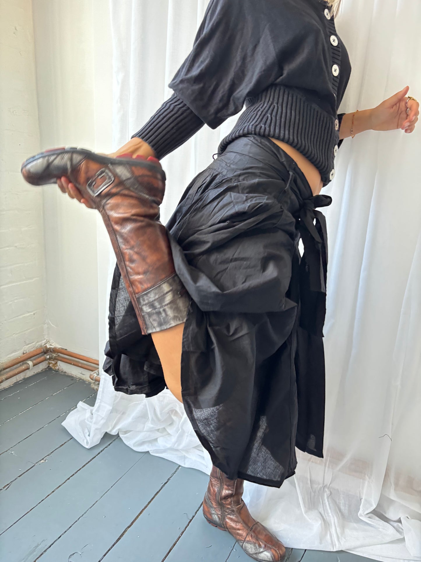 Callagilan Brown Metallic Boots