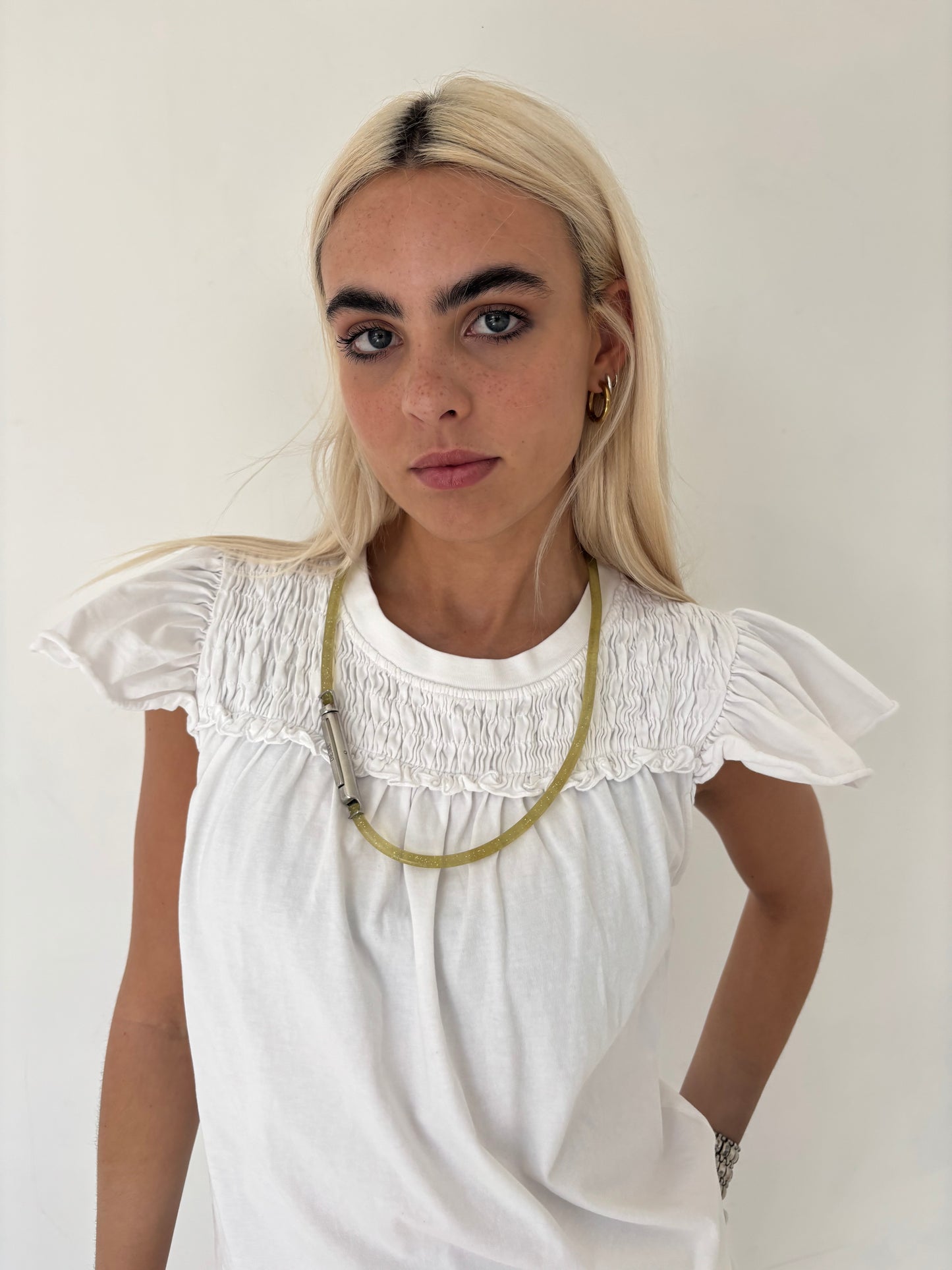 Diesel Yellow Glitter Belt