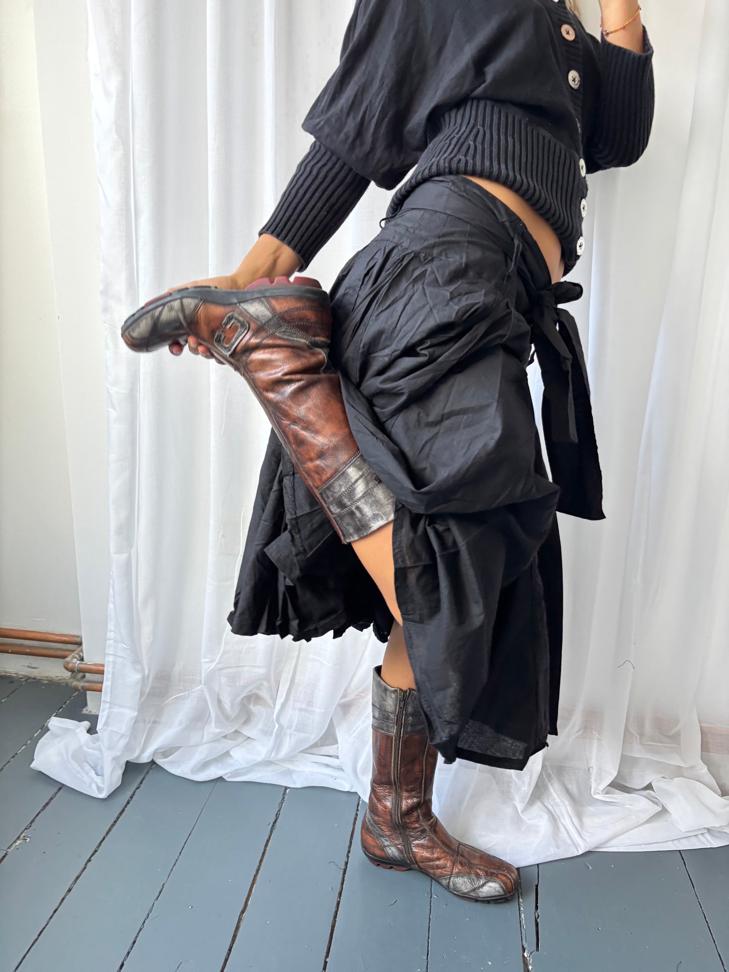 Callagilan Brown Metallic Boots
