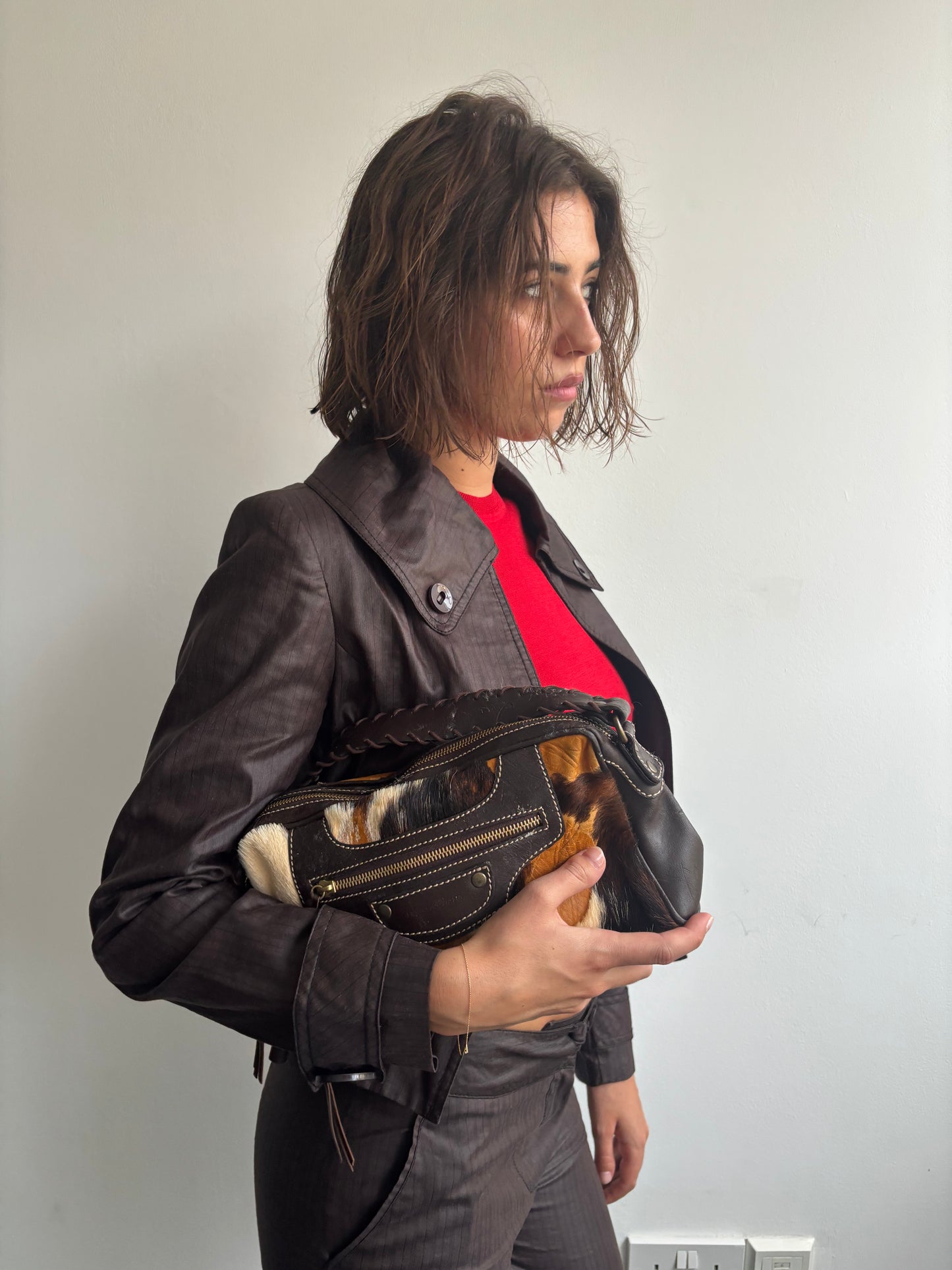 Francesco Biasia Cow Hide Bag