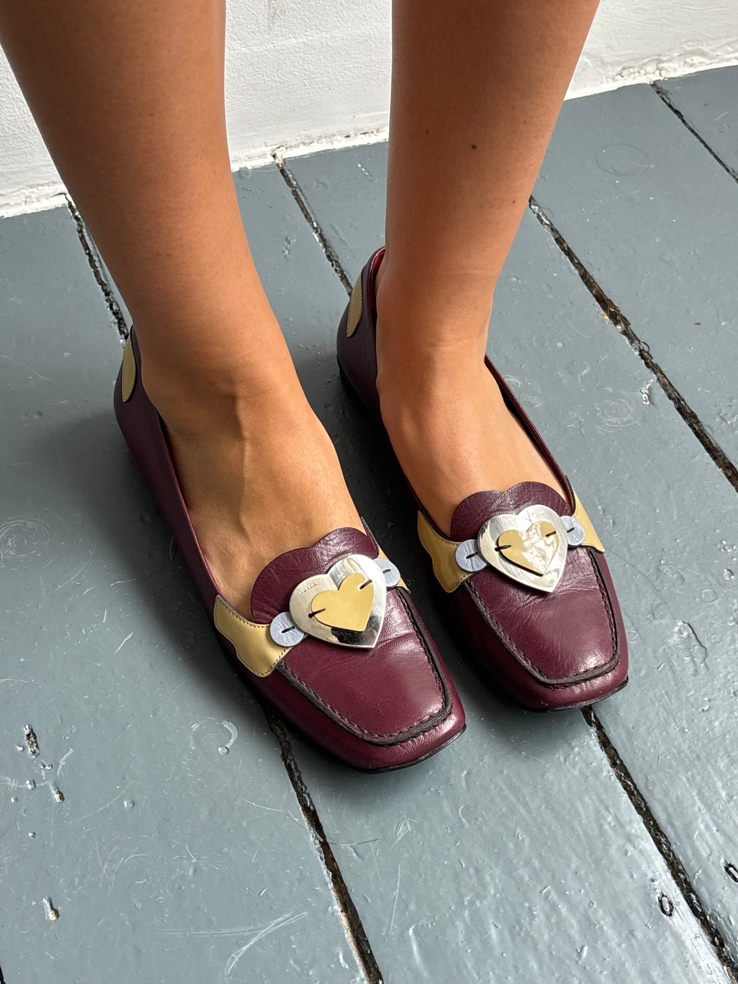 Prada 90s Heart Loafers