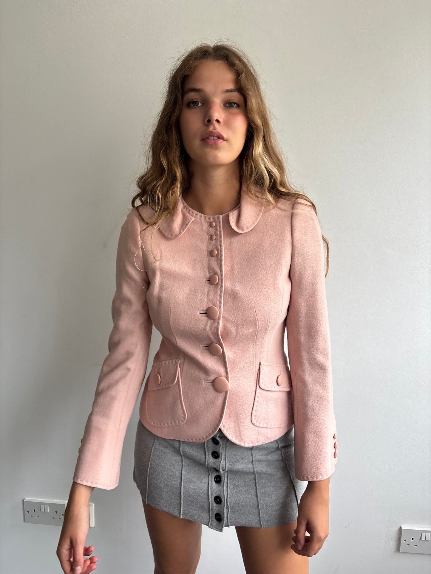 Moschino Pink Button Jacket