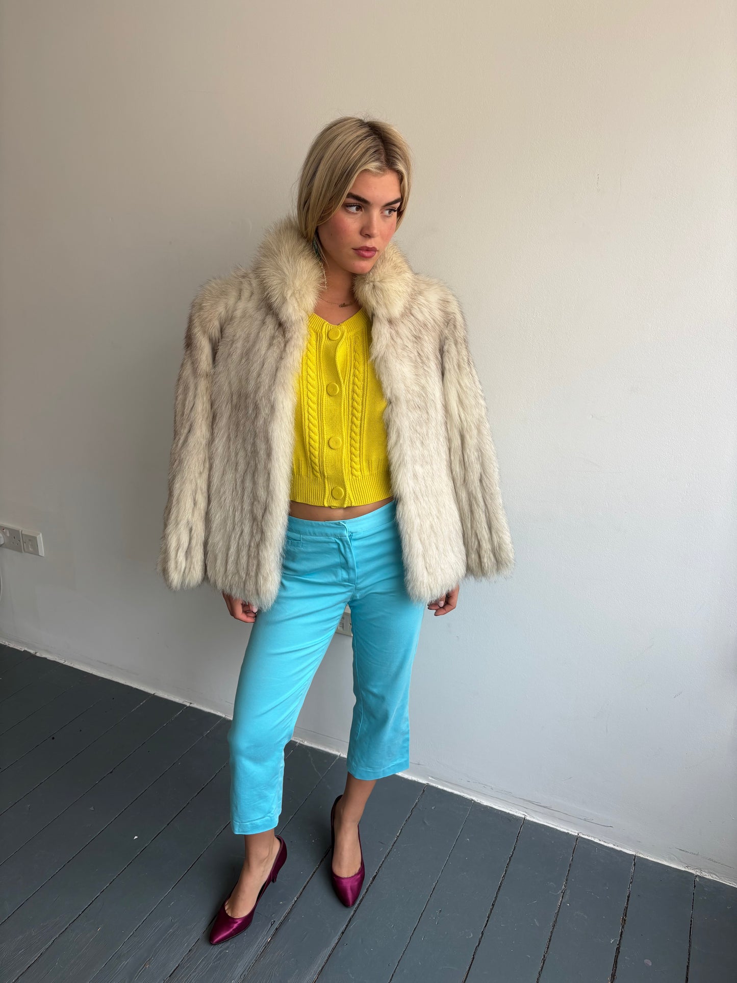 See by Chloé Yellow Knit Cardigan