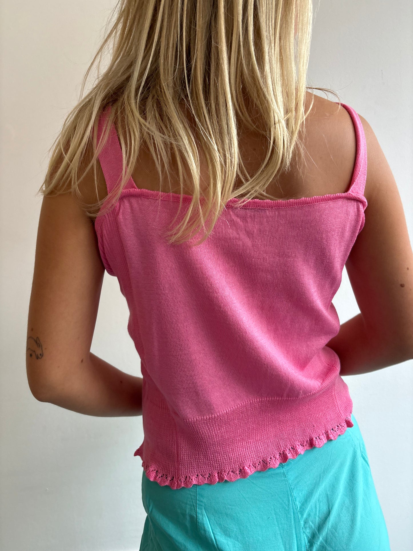 Ermanno Scervino Pink Knit Vest