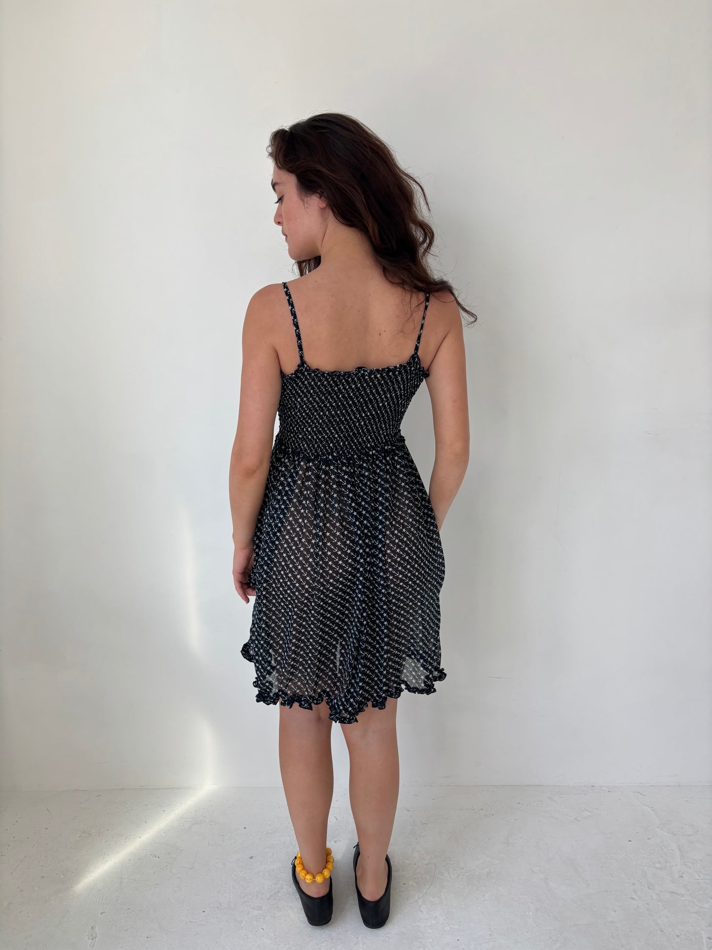 Dolce & Gabbana Navy Sheer Dress