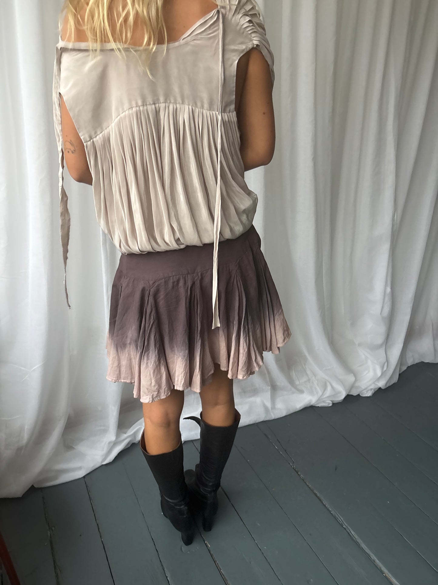 All Saints Tie Dye Skirt