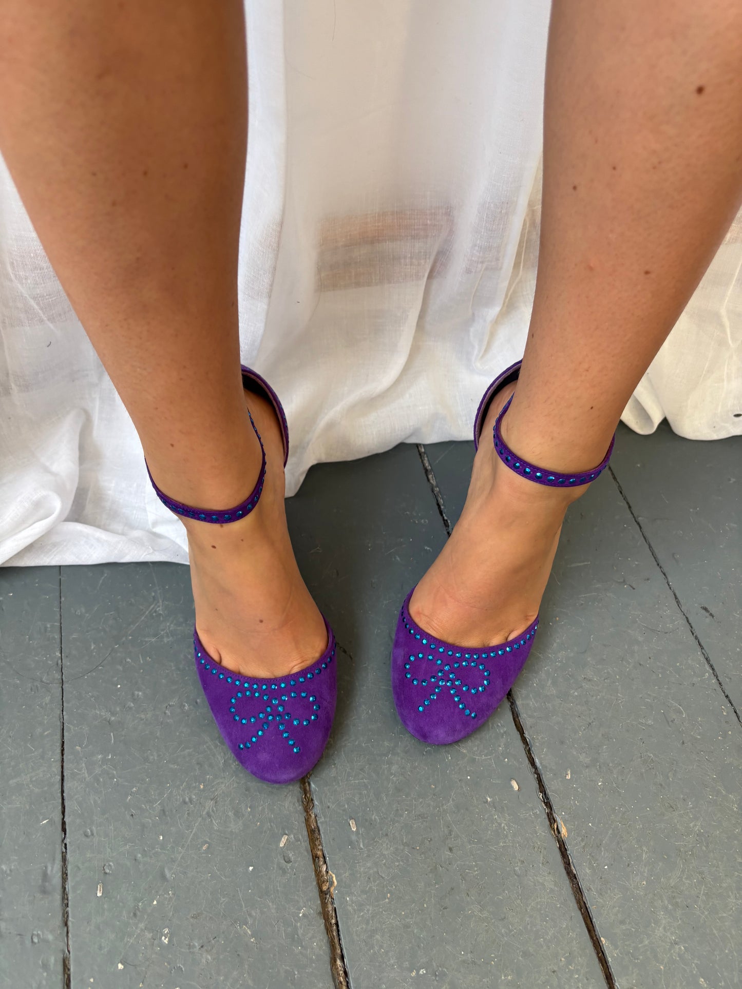 Marc Jacobs Purple Suede Heels