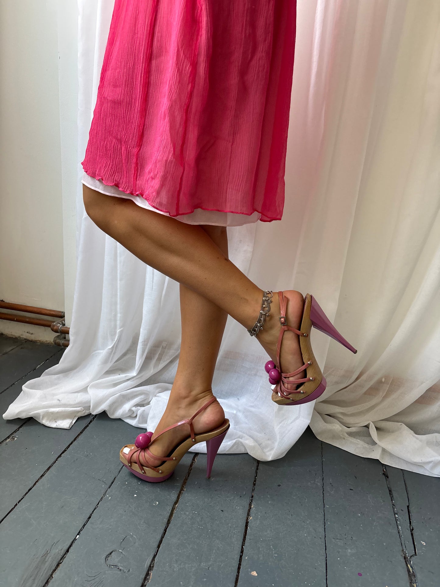 Stefanel Pink Midi Dress