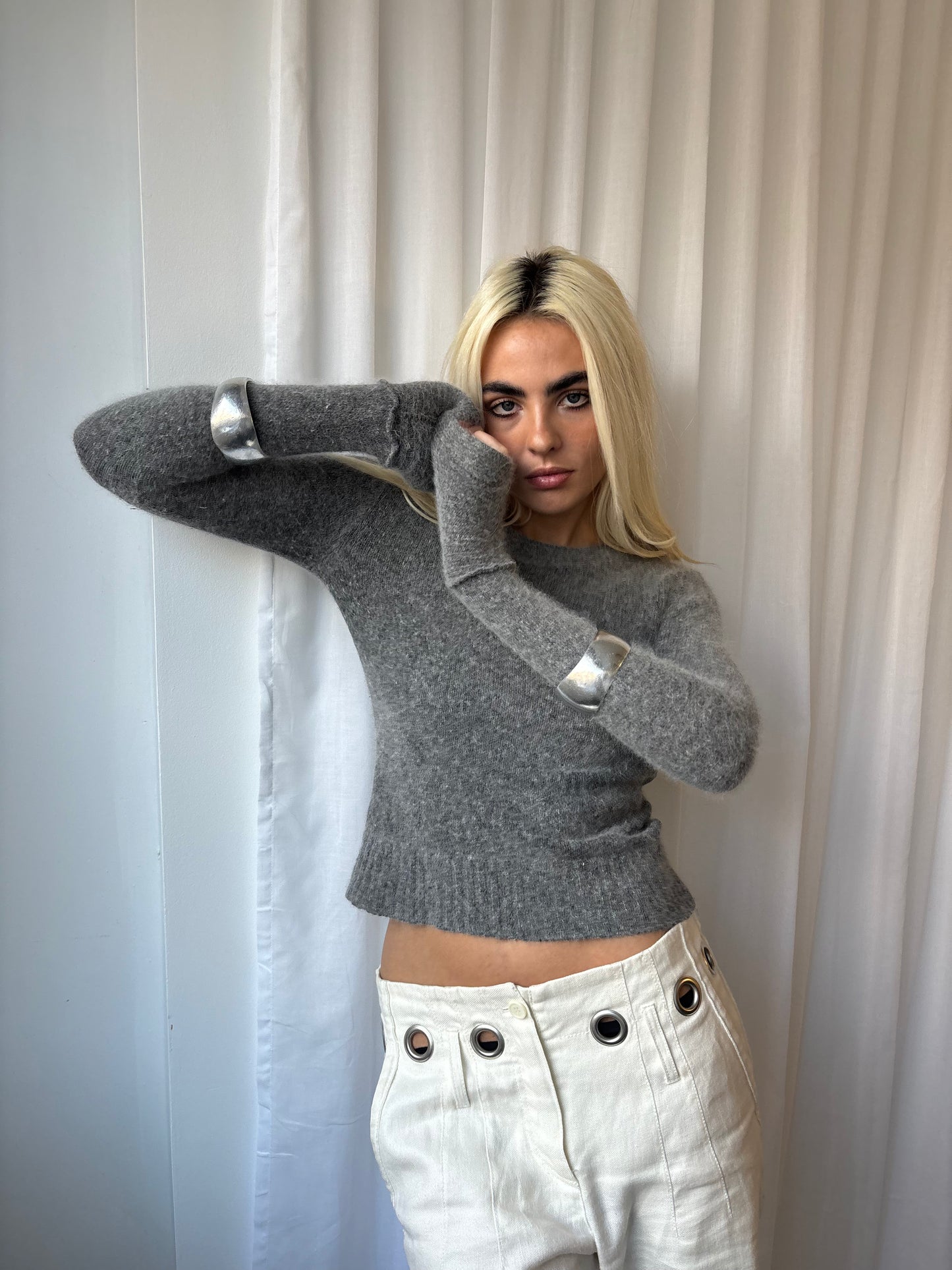 Robert Clarence Grey Sweater