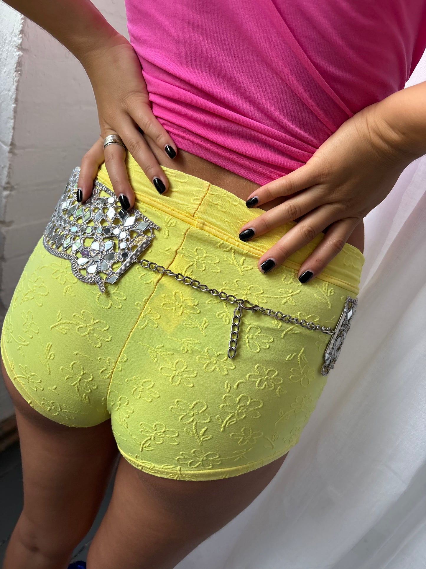Silver Mirror Belt