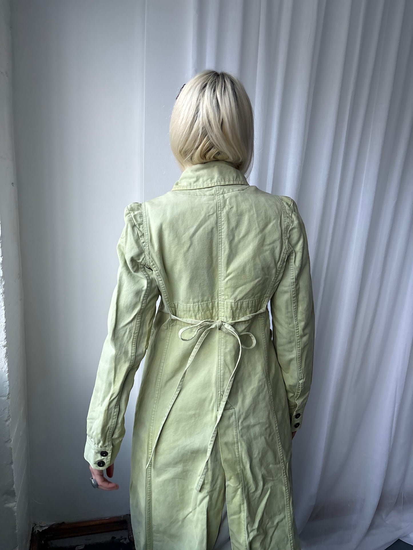 Diesel Pale Green Denim Coat