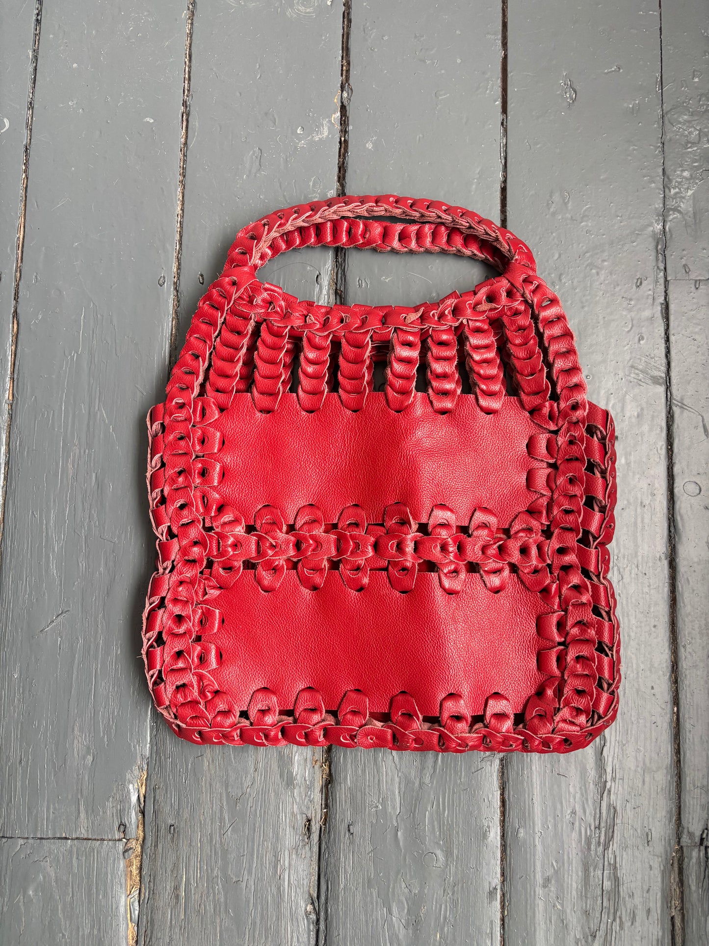 Angel Jackson Red Leather Bag