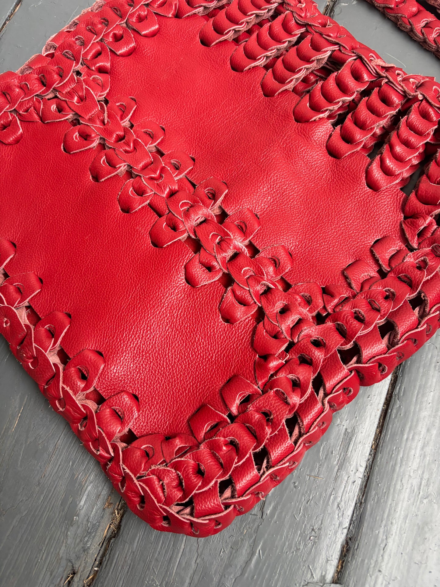 Angel Jackson Red Leather Bag