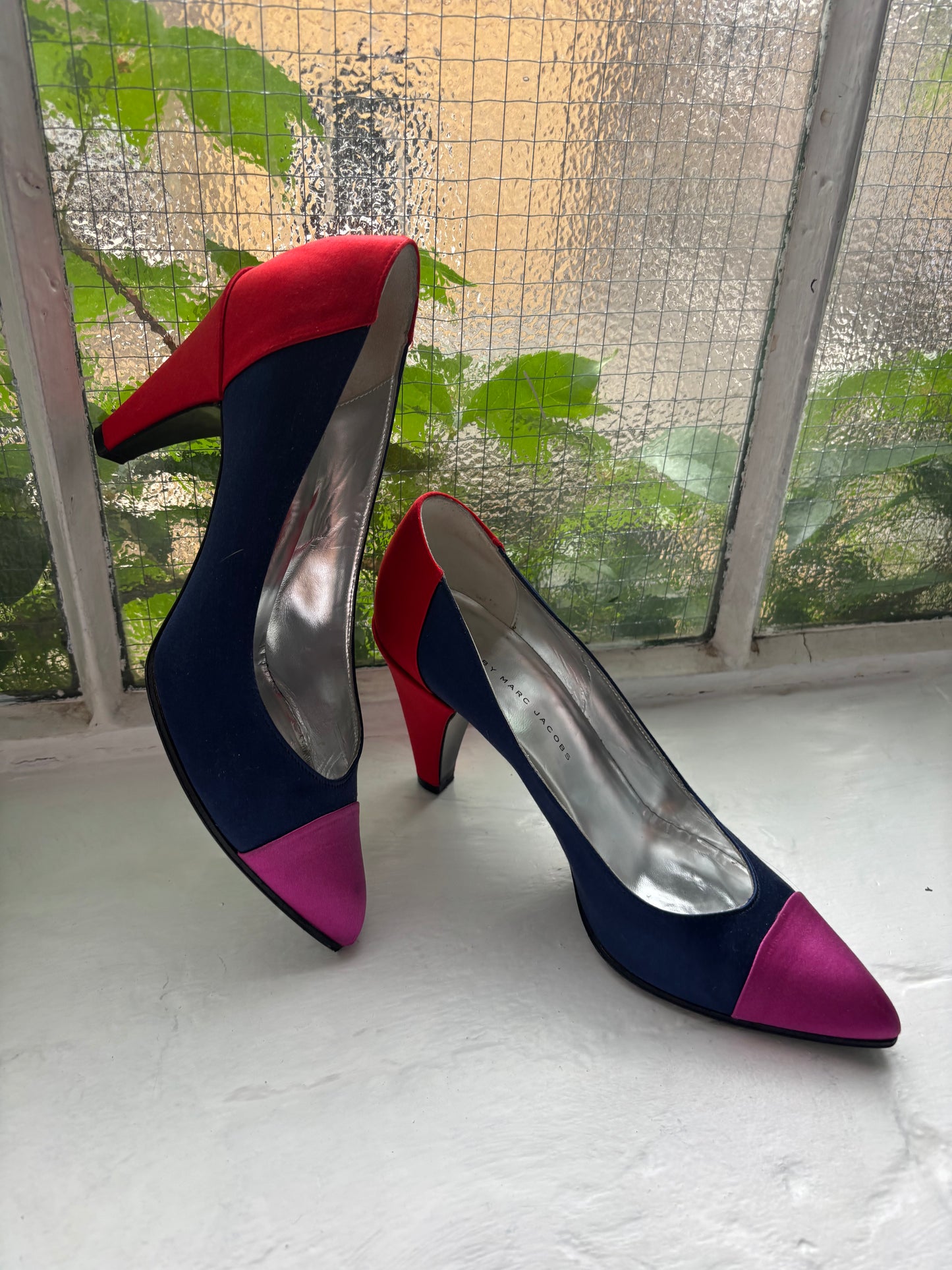Marc Jacobs Satin Block Colour Heels