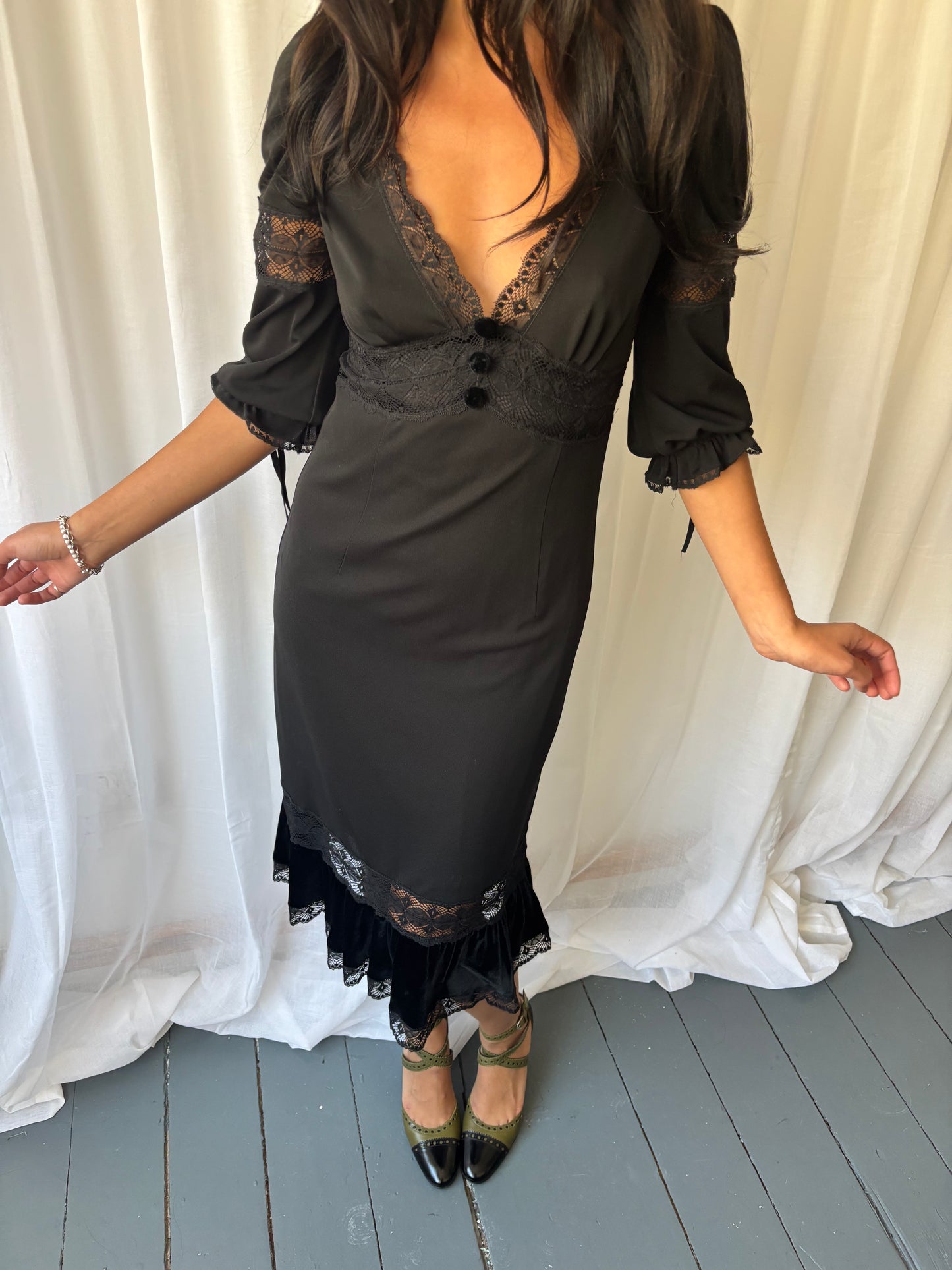 D&G Black Midi Dress