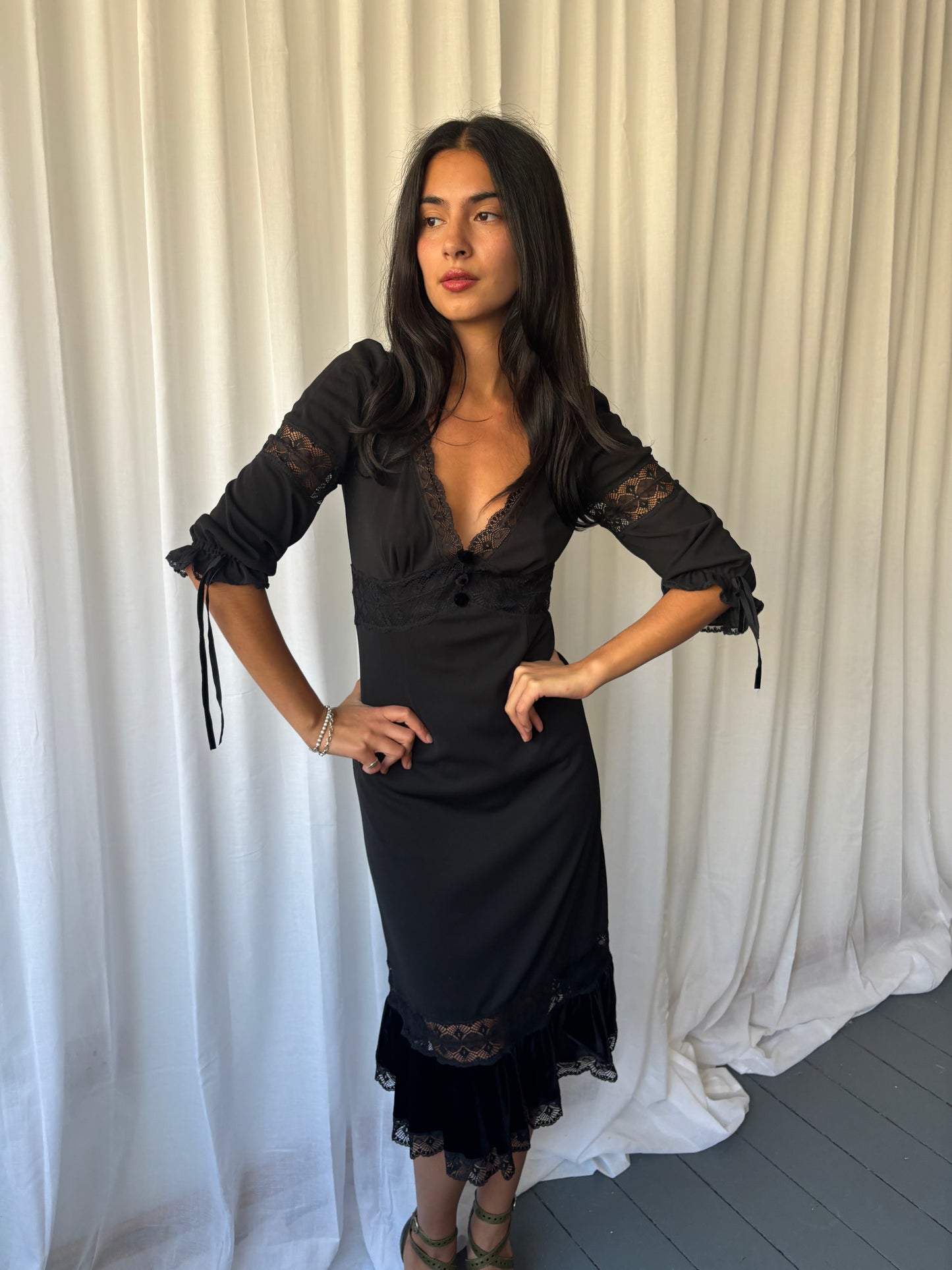 D&G Black Midi Dress