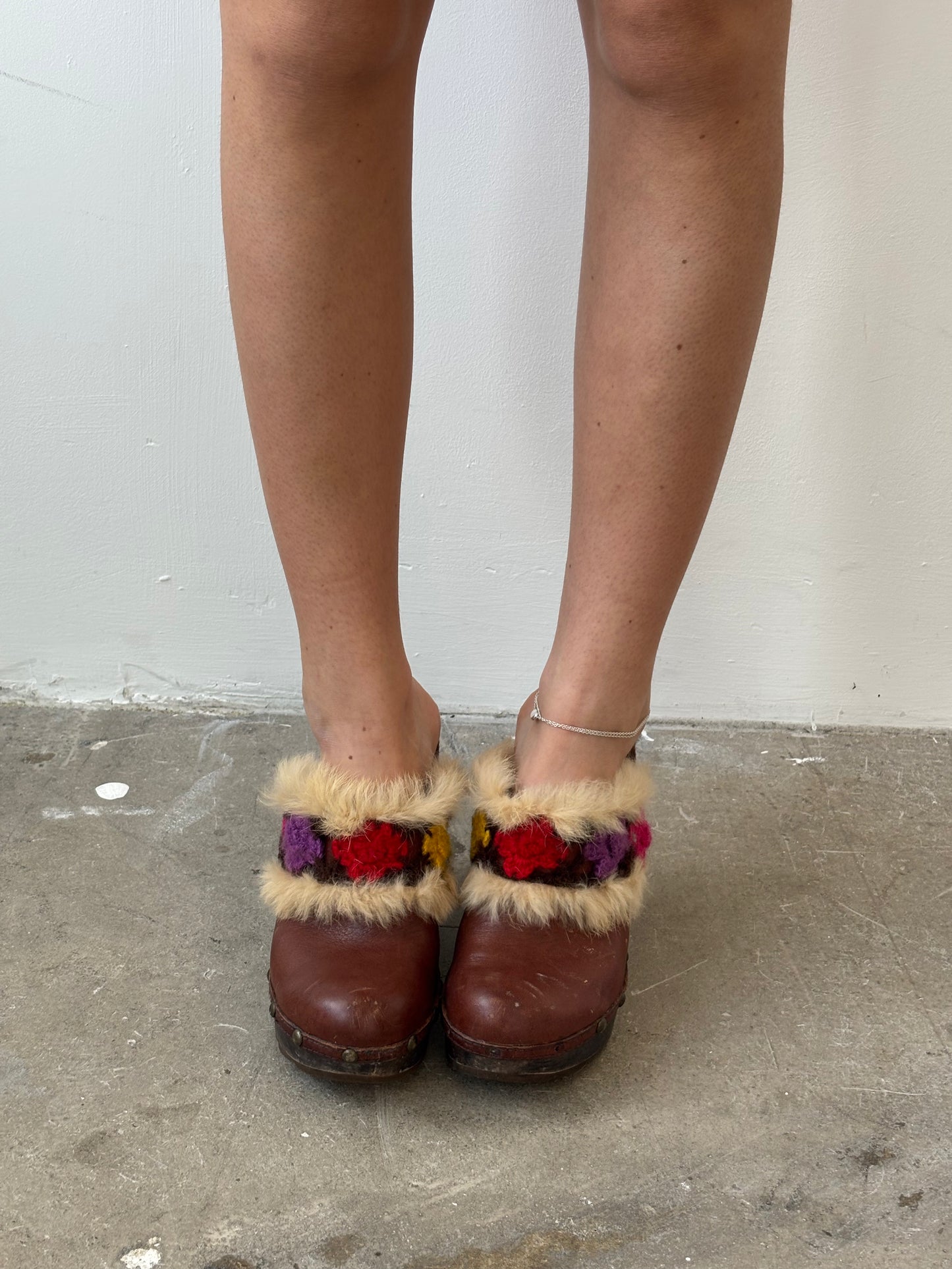 Ash Tan Leather Clogs