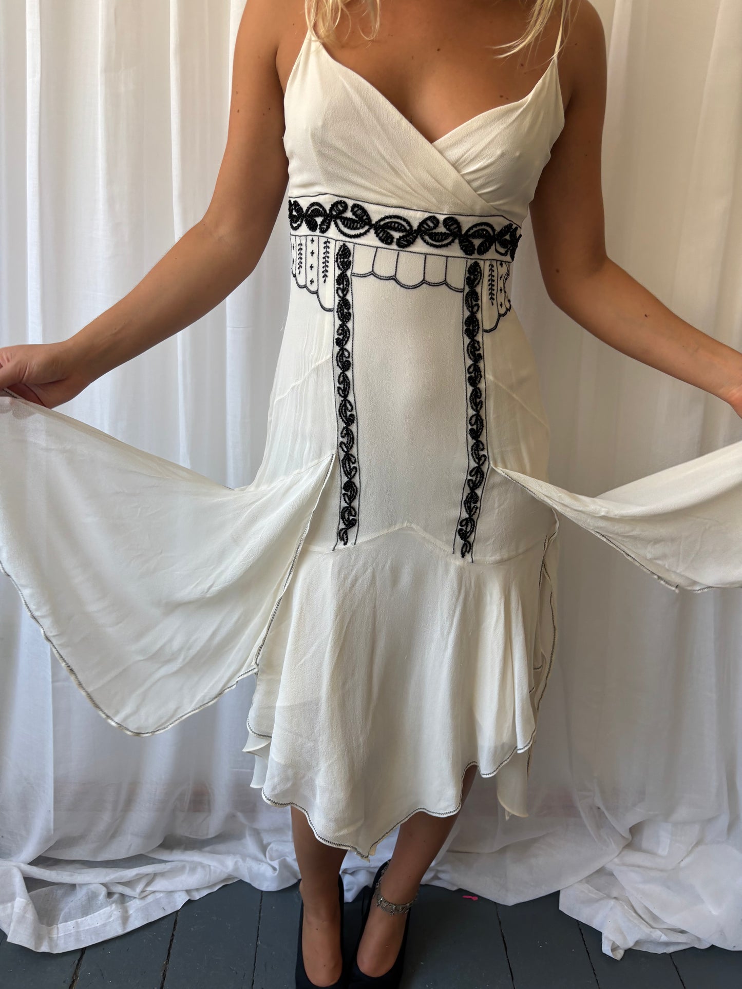 Karen Millen White Beaded Dress