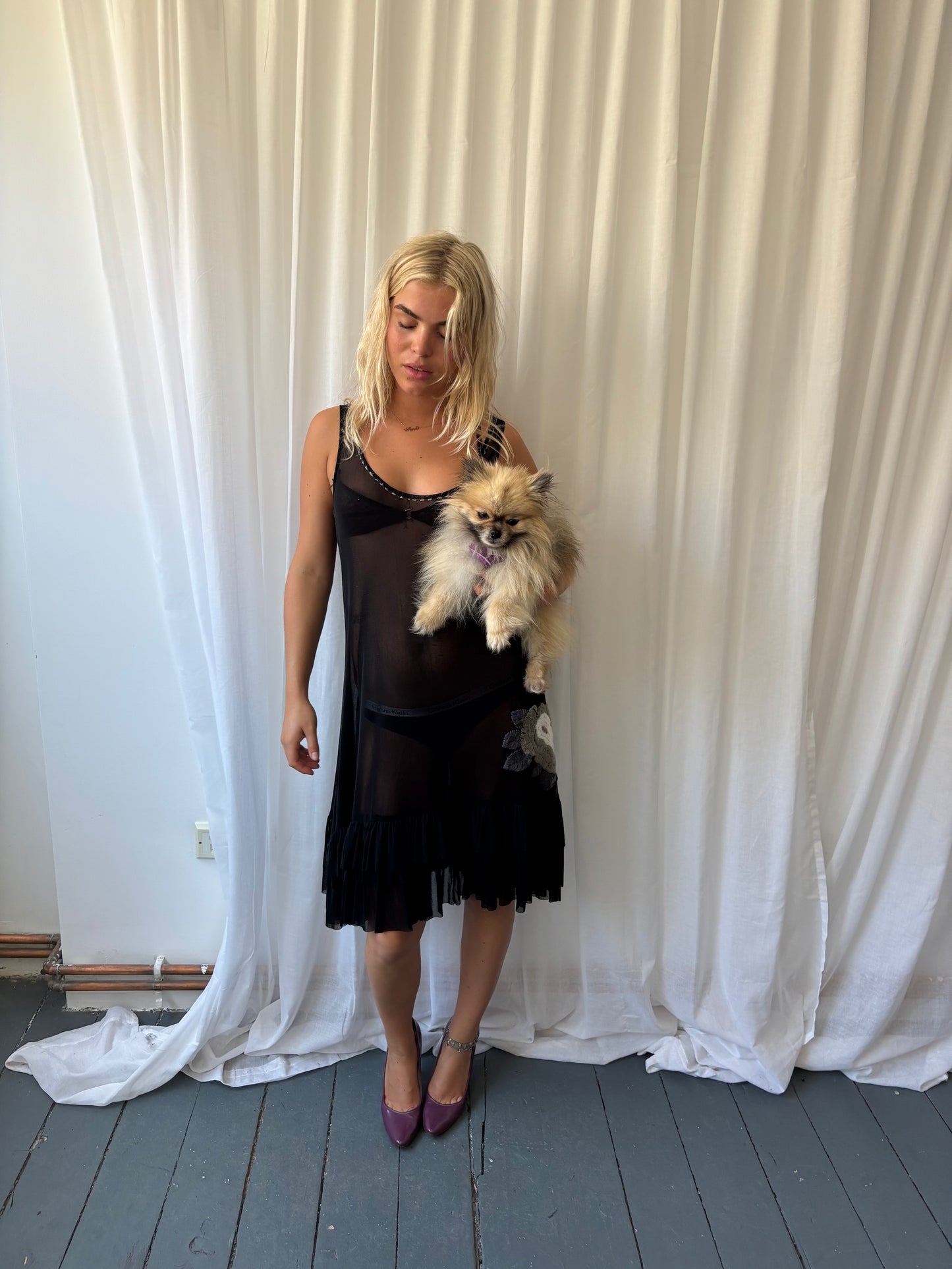 Mais il est où le Soleil Black Sheer Dress