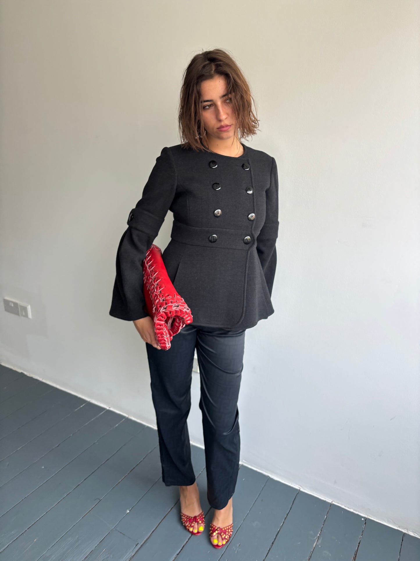 Emporio Armani Grey Wool Jacket