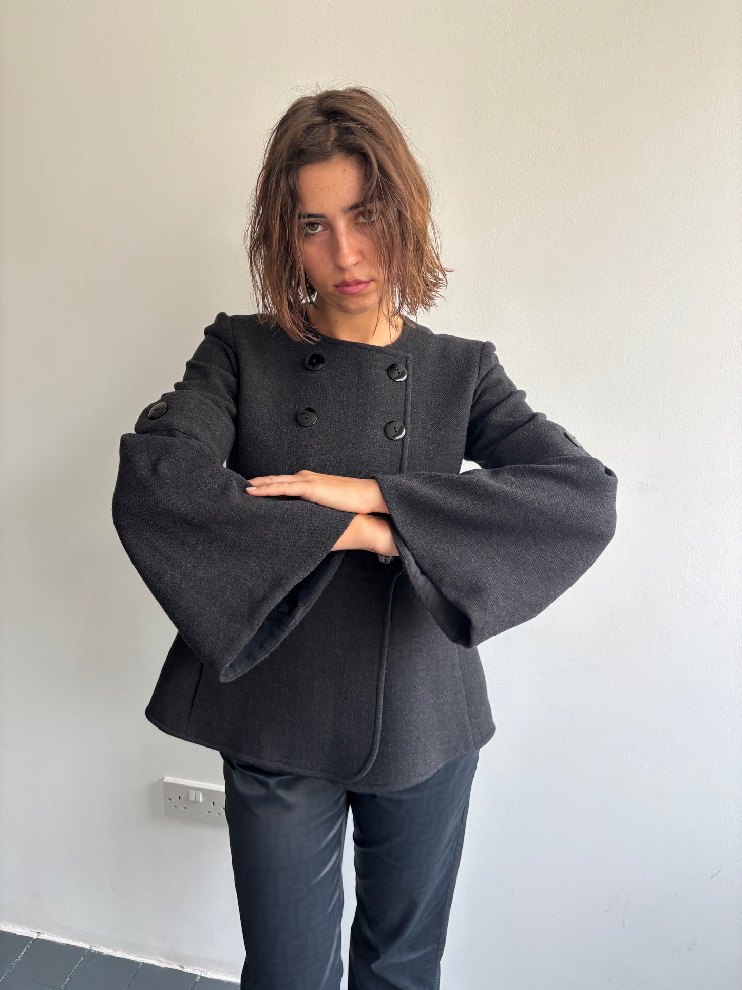 Emporio Armani Grey Wool Jacket