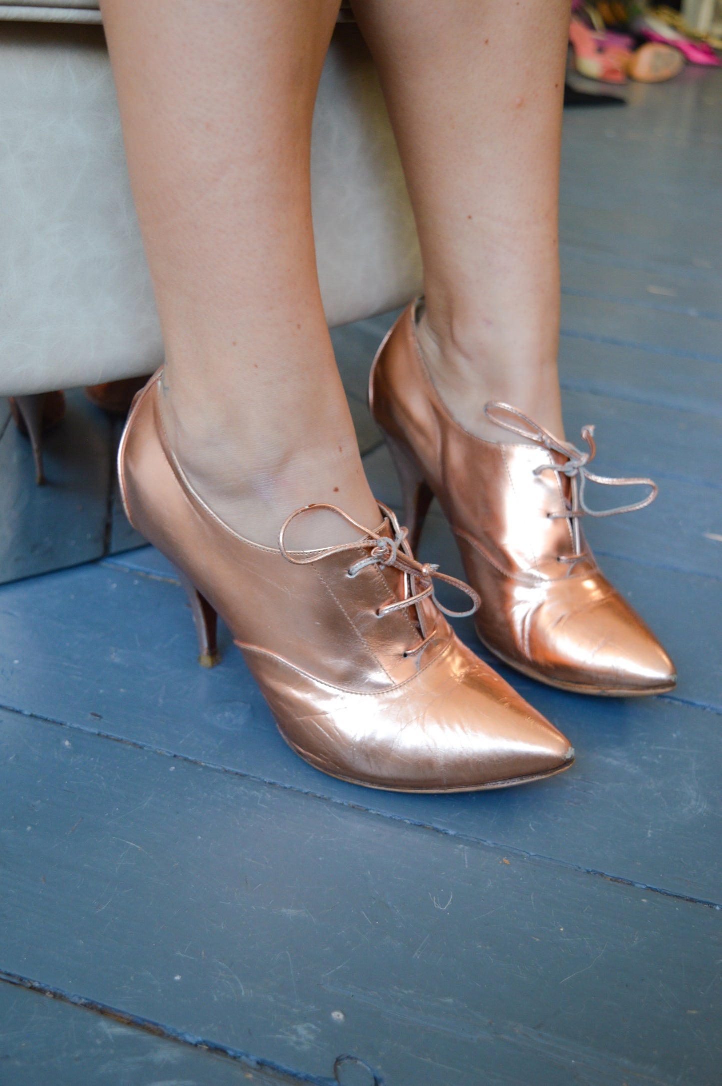 Jonathan Kelsey Rose Gold Heels