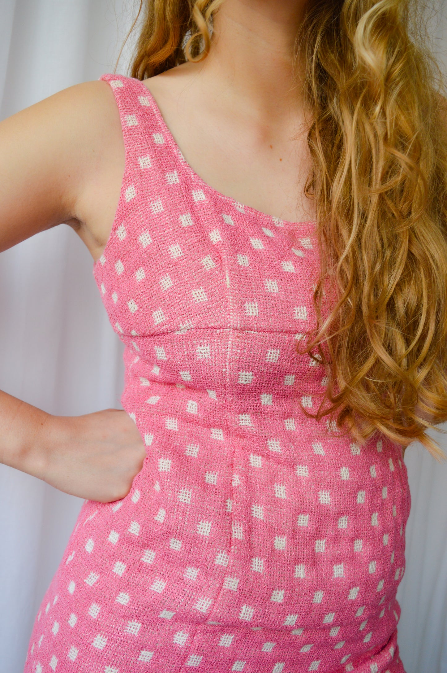 Moschino Pink Polka Dot Dress