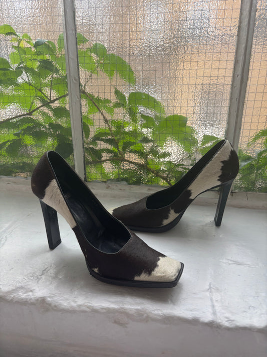 Casadei Cow Hide Heels
