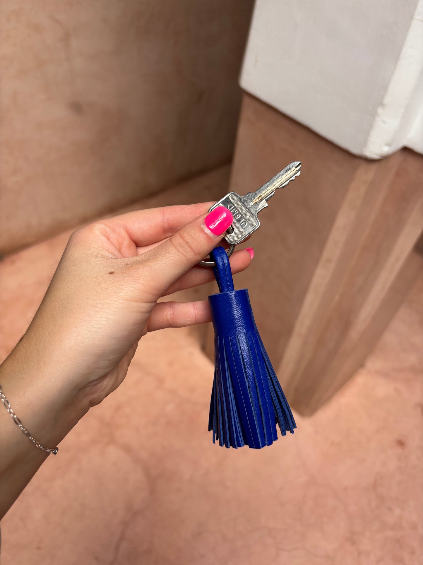 Leather Tassel Keyring
