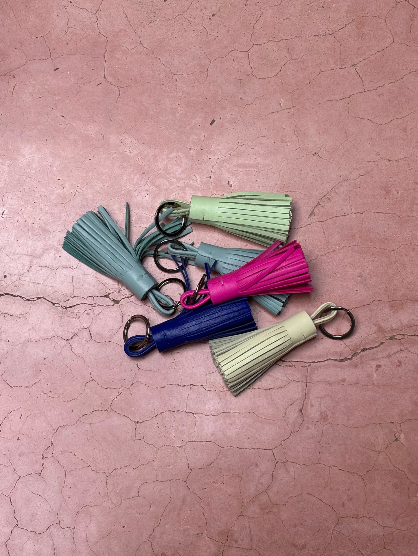 Leather Tassel Keyring
