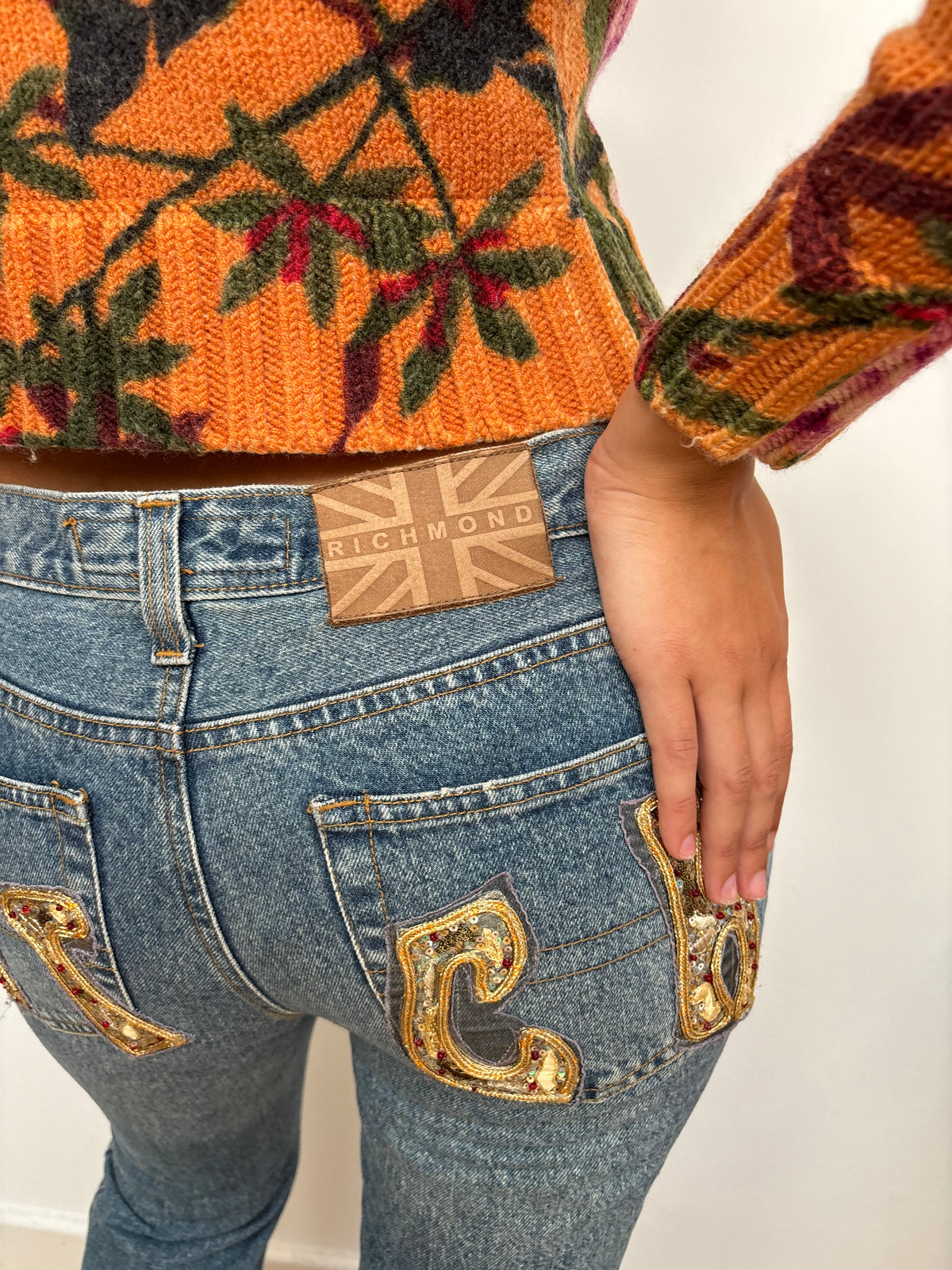 Richmond Embellished Denim Jeans