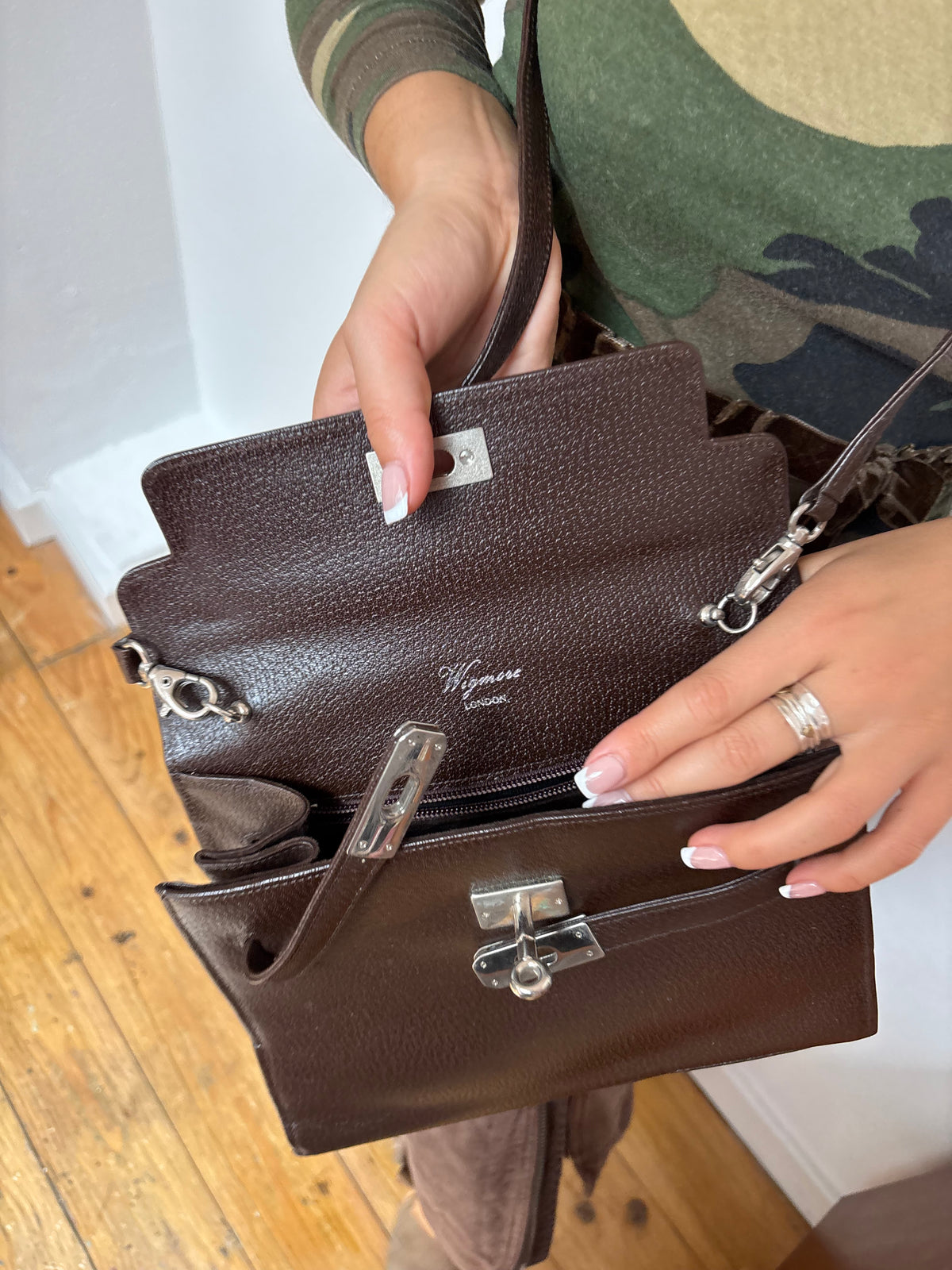 Vintage Brown Leather Bag