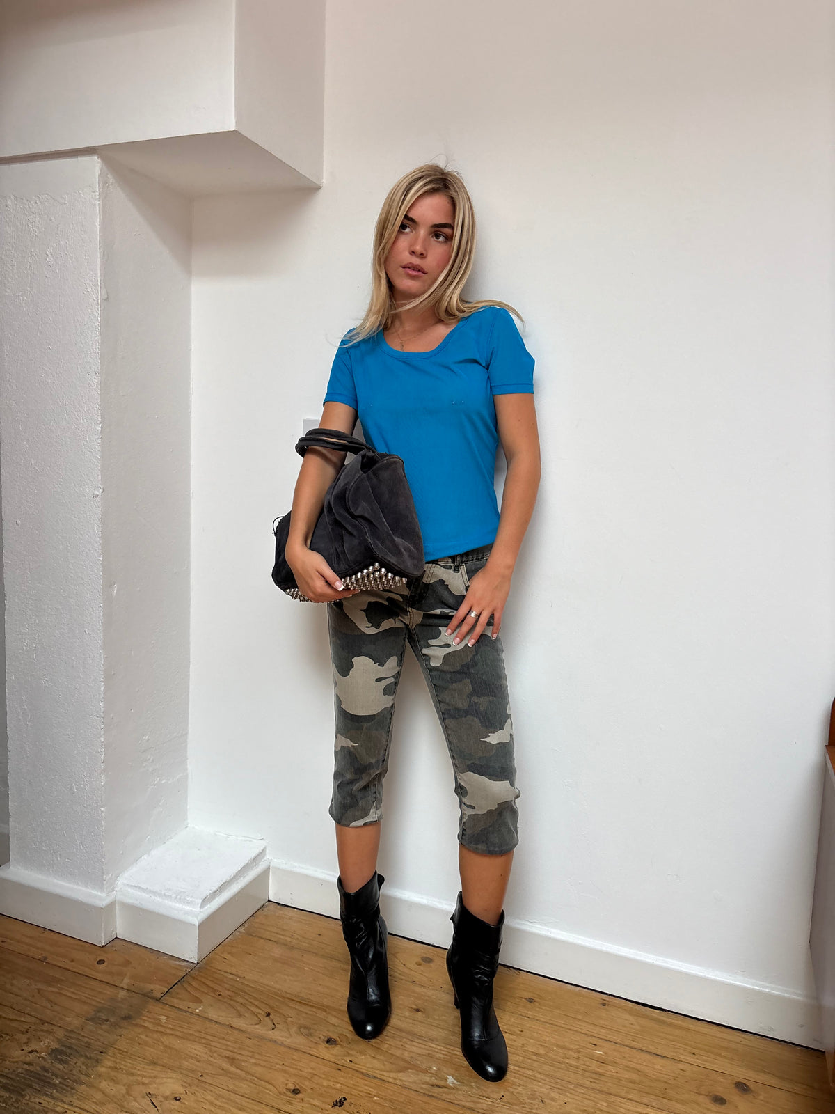 Saks Fifth Avenue Turquoise Mesh Top