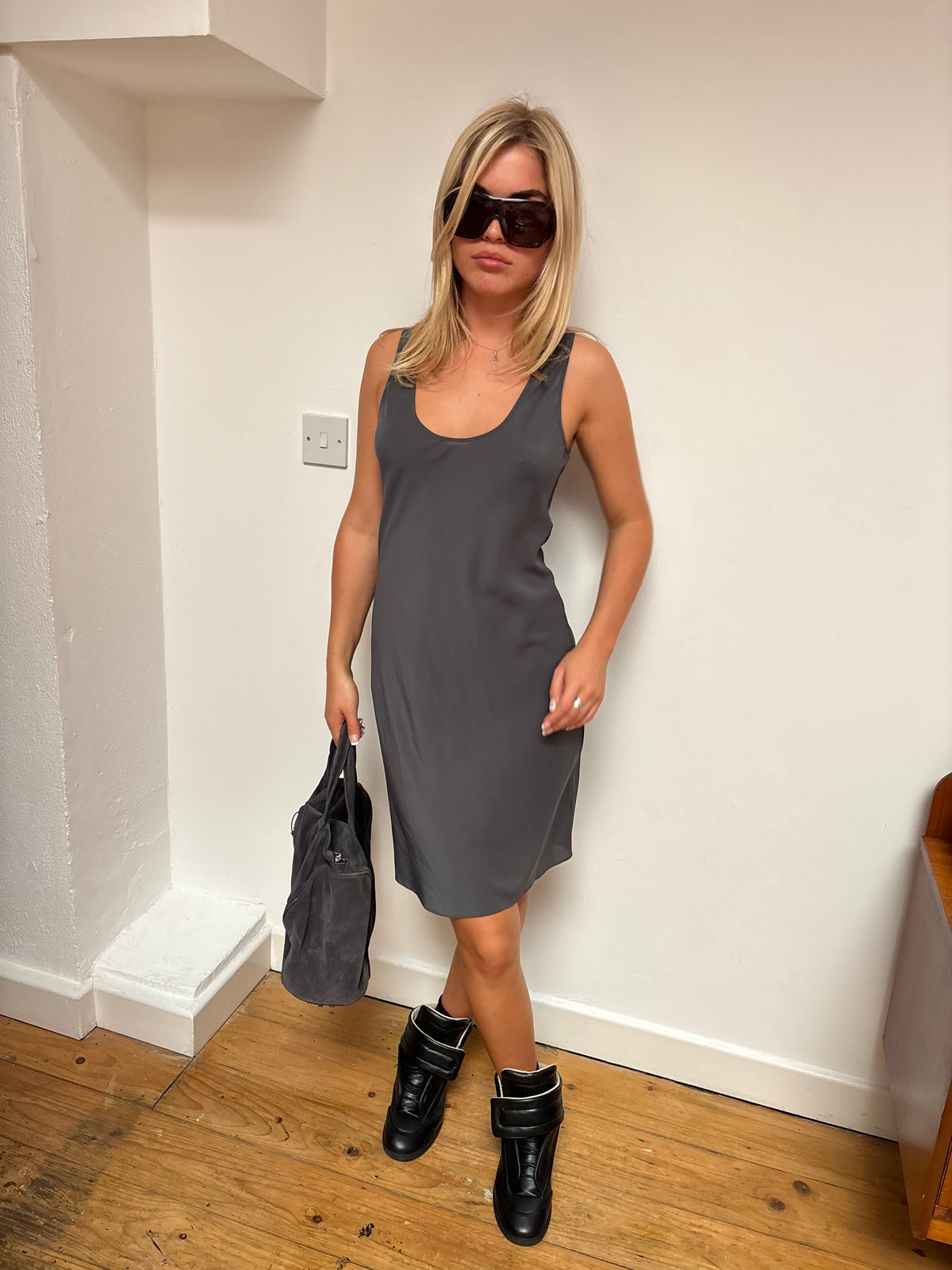 Hoss Khaki Slip Dress