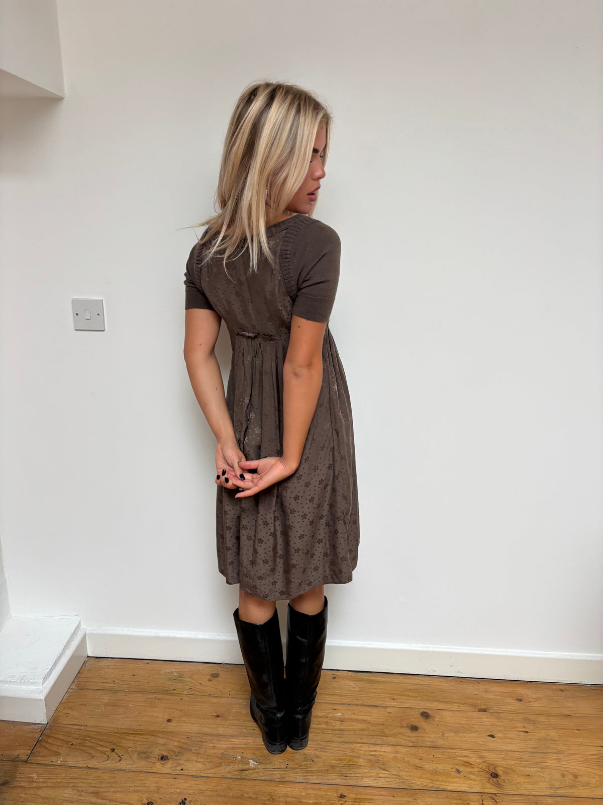 Marc Jacobs Brown Silk Dress