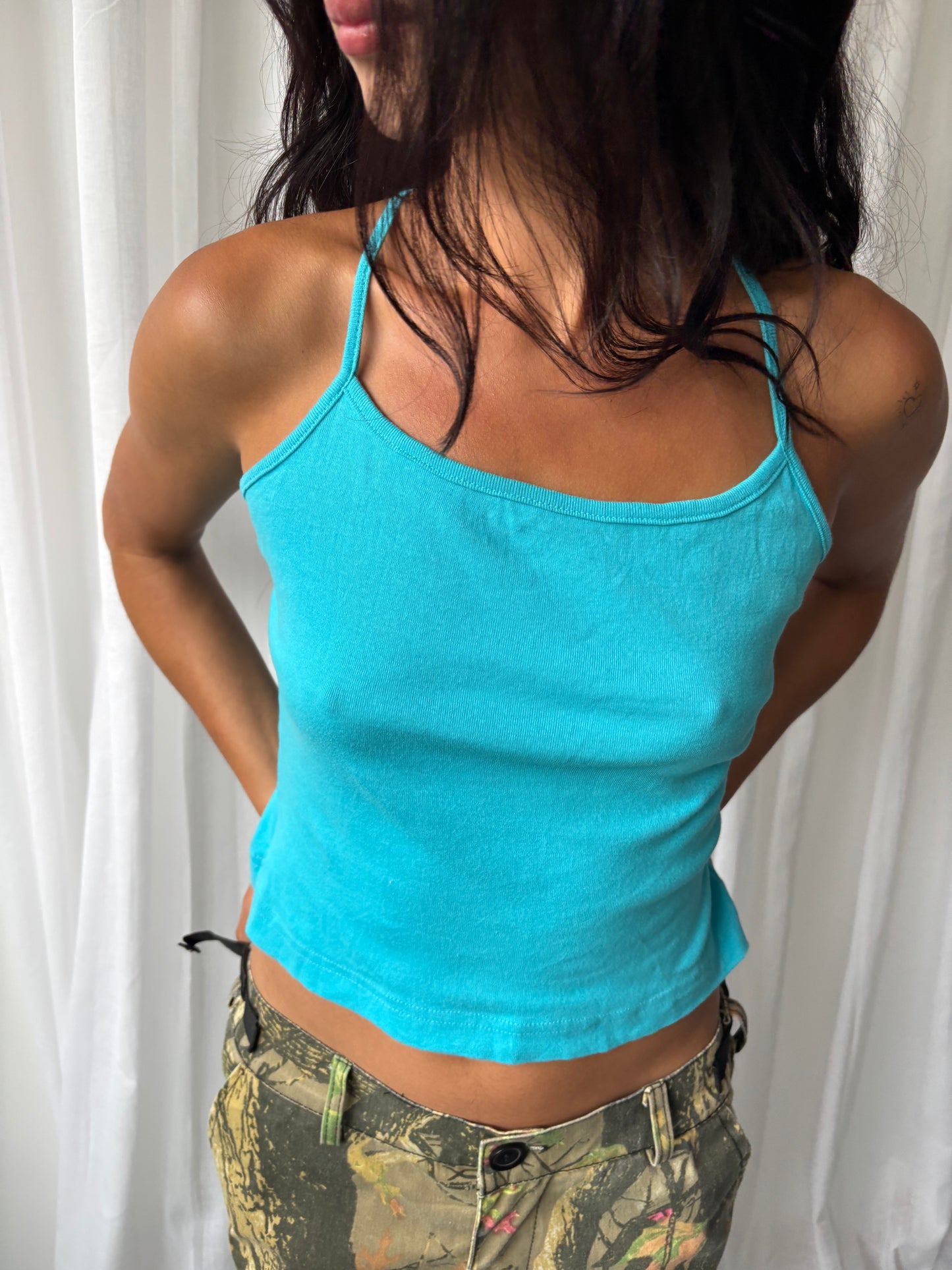 Vintage Turquoise Halter Top