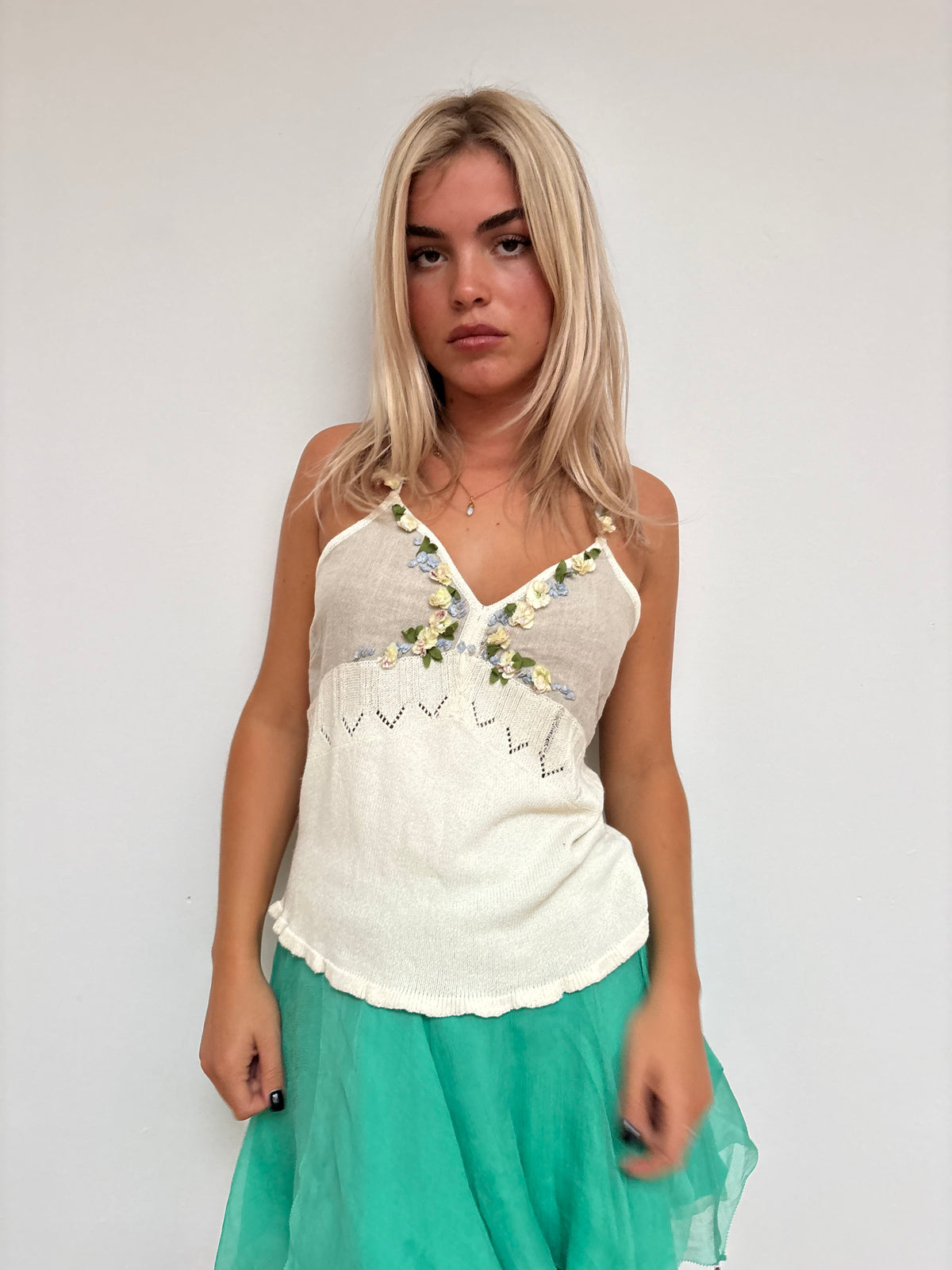 Jesire Beige Knit Vest