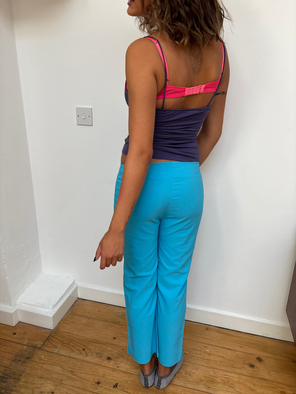 Pilot Turquoise Cropped Trousers